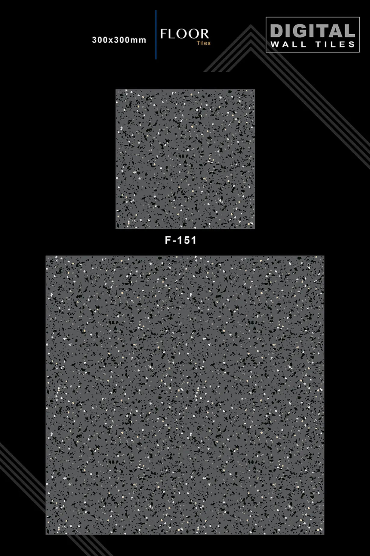 12 X 12 New Floor Tiles - Design 50 - 300x450mm Glossy