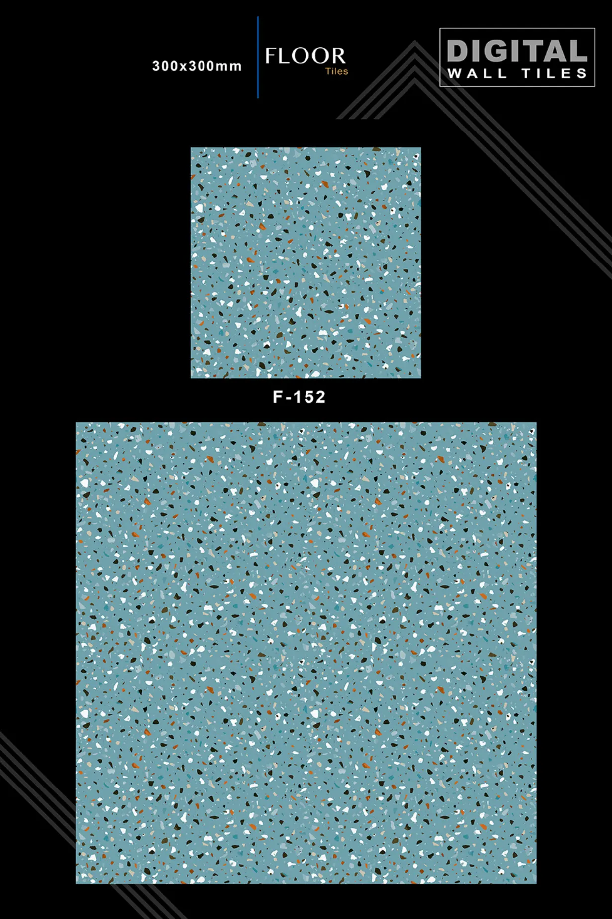 12 X 12 New Floor Tiles - Design 51 - 300x450mm Glossy