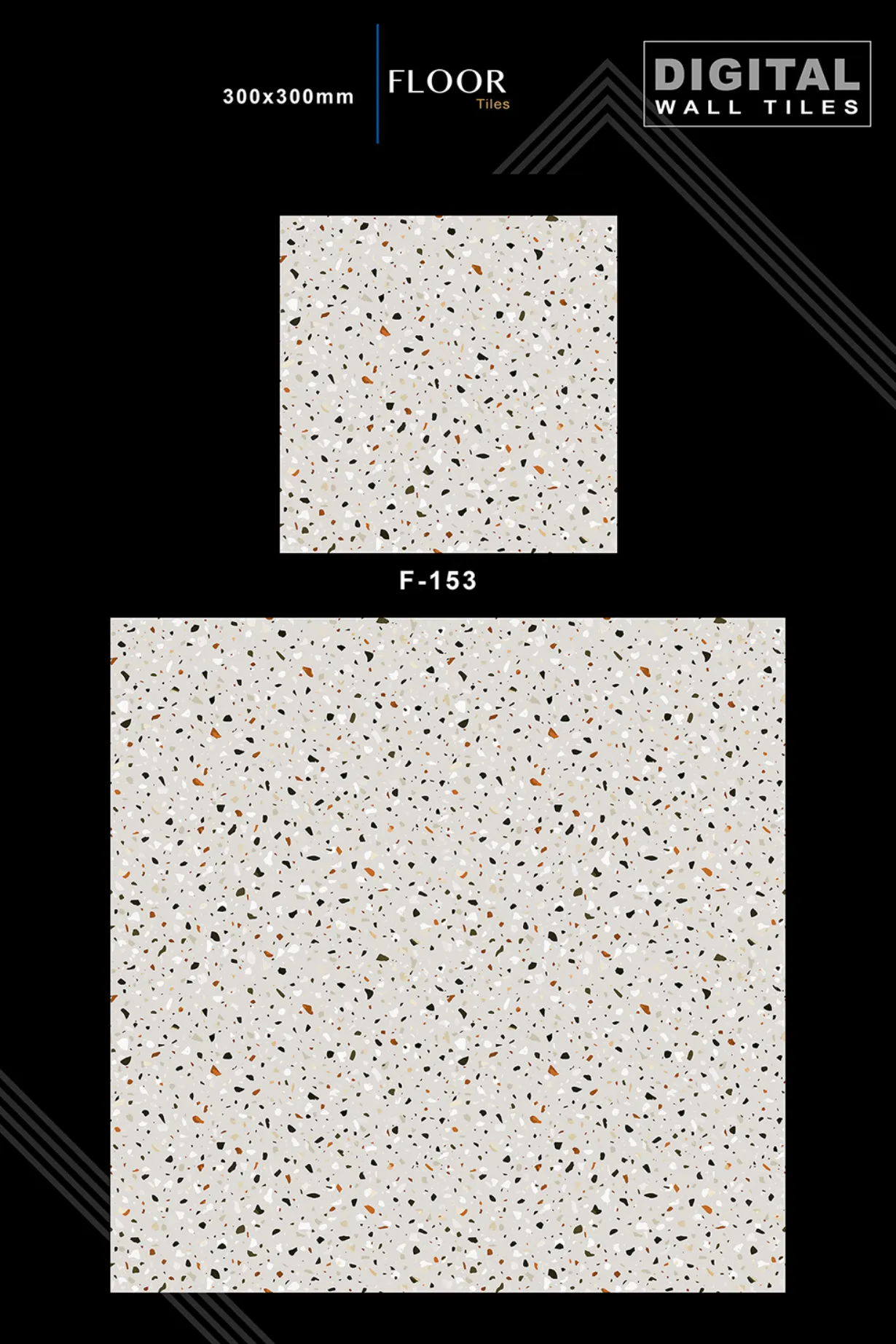 12 X 12 New Floor Tiles - Design 52 - 300x450mm Glossy