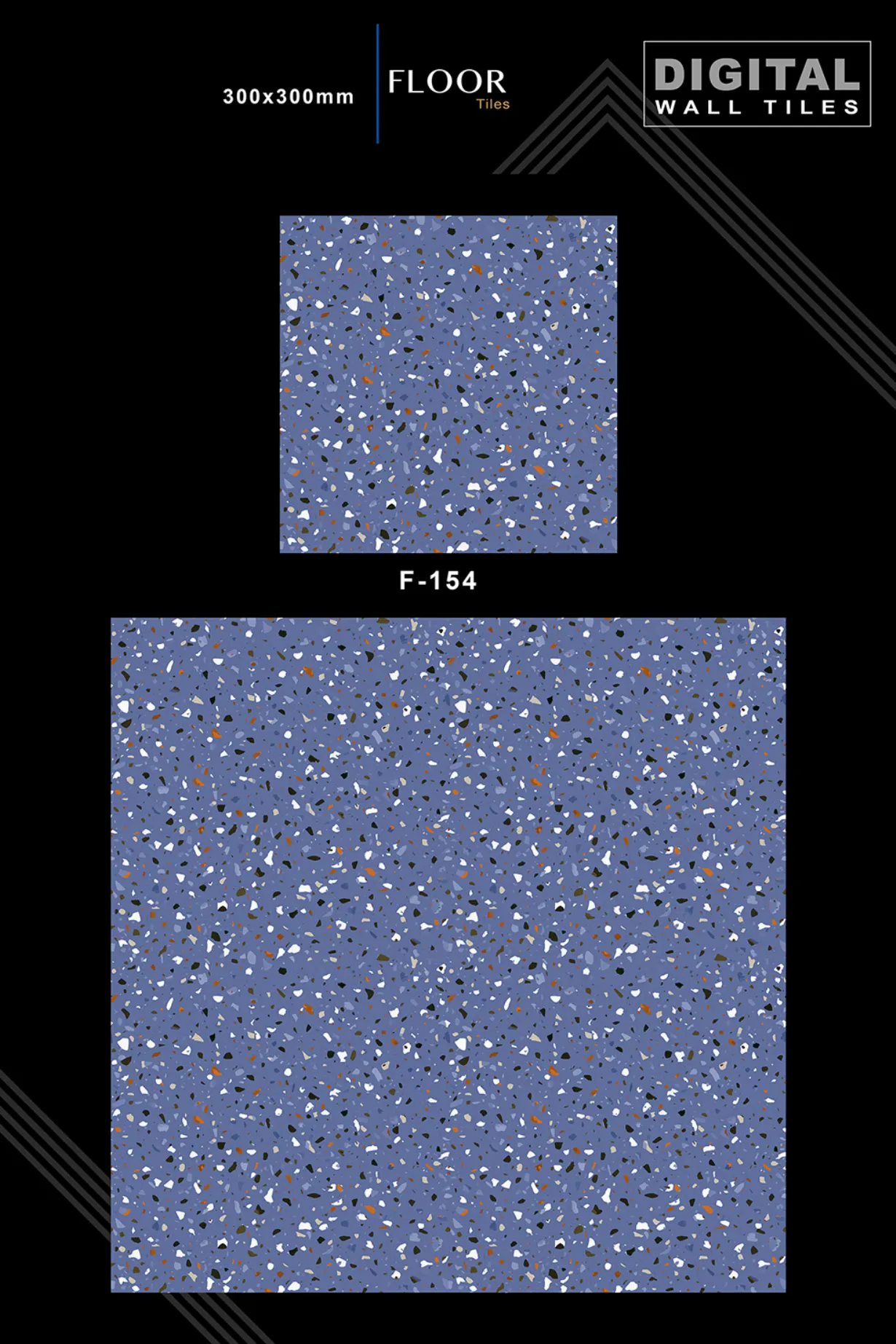 12 X 12 New Floor Tiles - Design 53 - 300x450mm Glossy