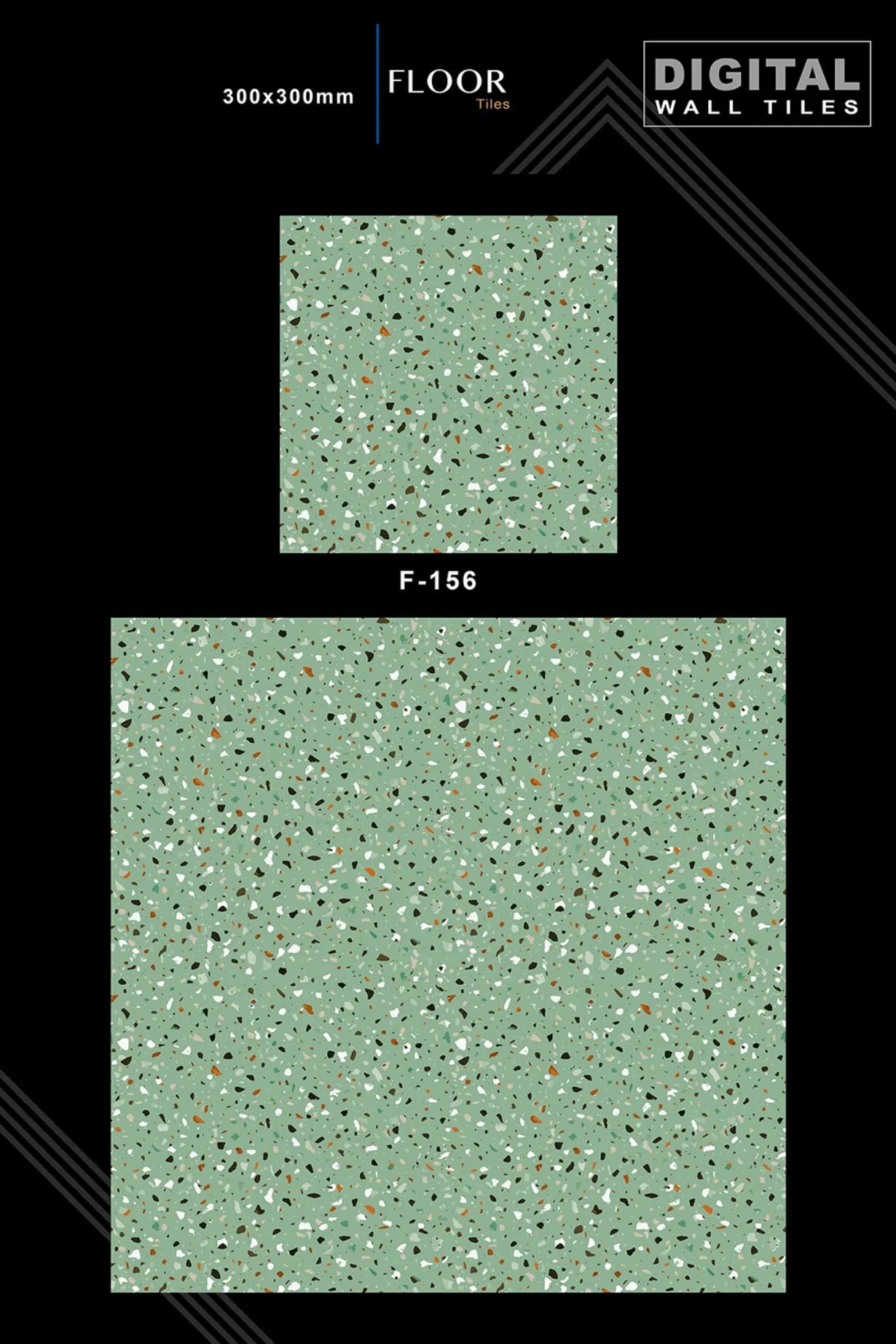 12 X 12 New Floor Tiles - Design 55 - 300x450mm Glossy