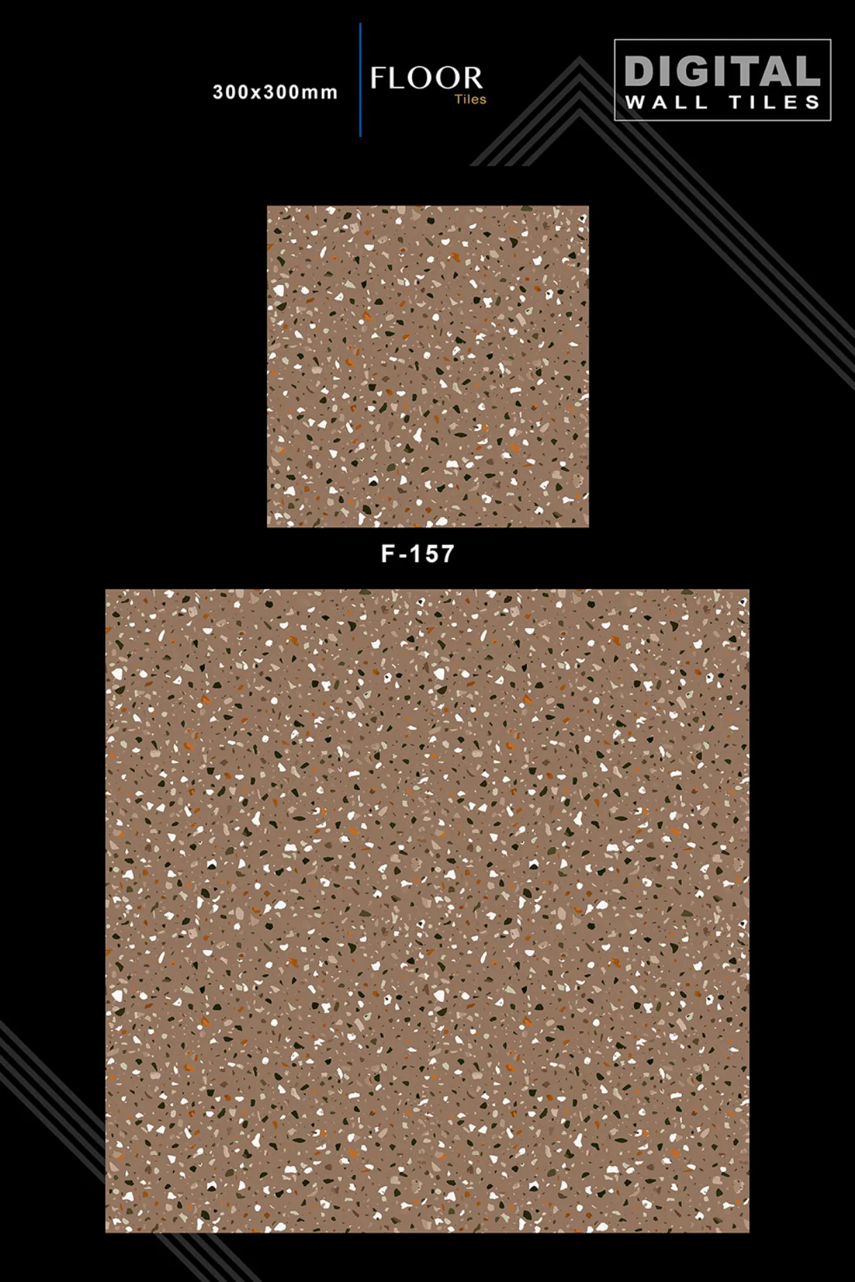 12 X 12 New Floor Tiles - Design 56 - 300x450mm Glossy