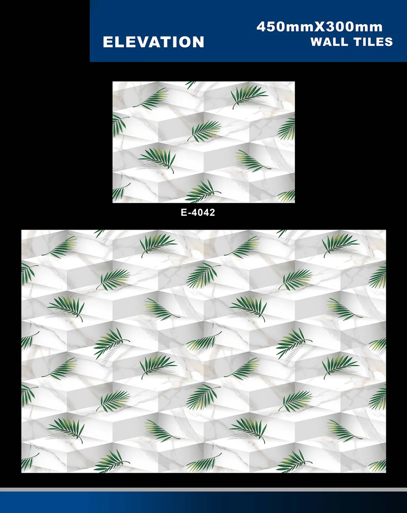 12 X 18 Elevation E 4011 To E 5330 - Design 31 - 300x450mm Elevation