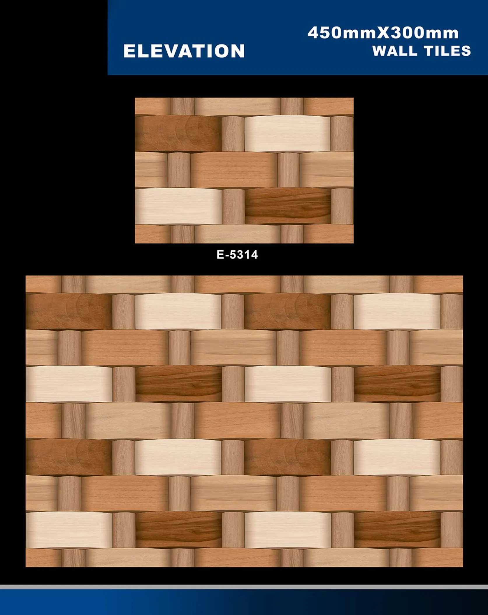 12 X 18 Elevation E 4011 To E 5330 - Design 48 - 300x450mm Elevation
