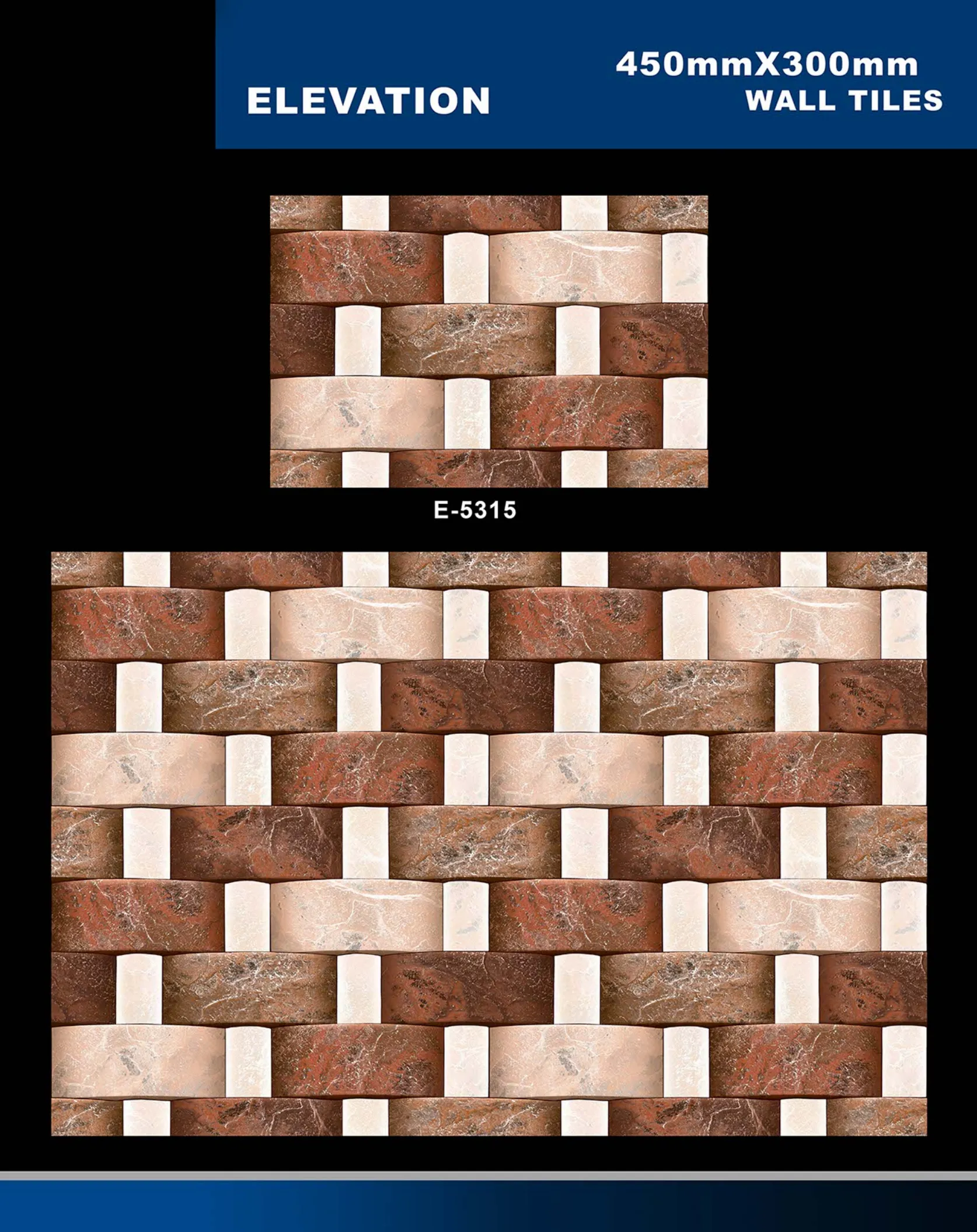 12 X 18 Elevation E 4011 To E 5330 - Design 49 - 300x450mm Elevation
