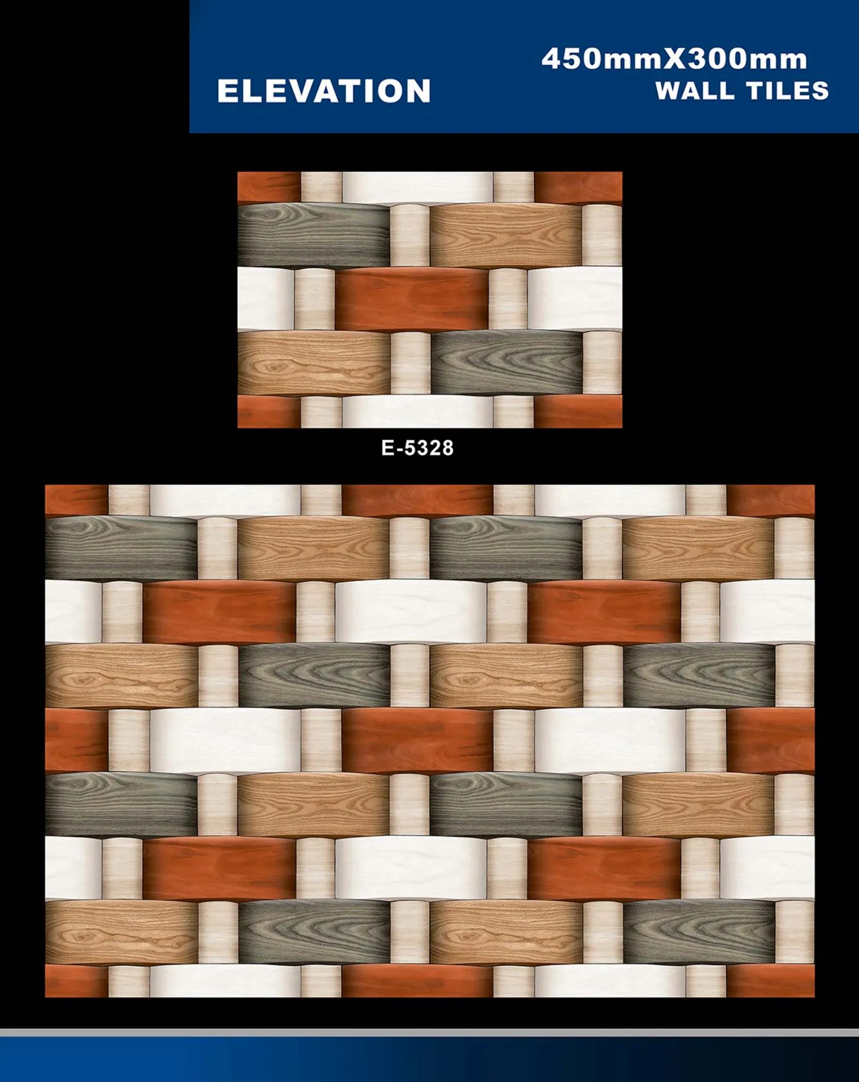 12 X 18 Elevation E 4011 To E 5330 - Design 62 - 300x450mm Elevation