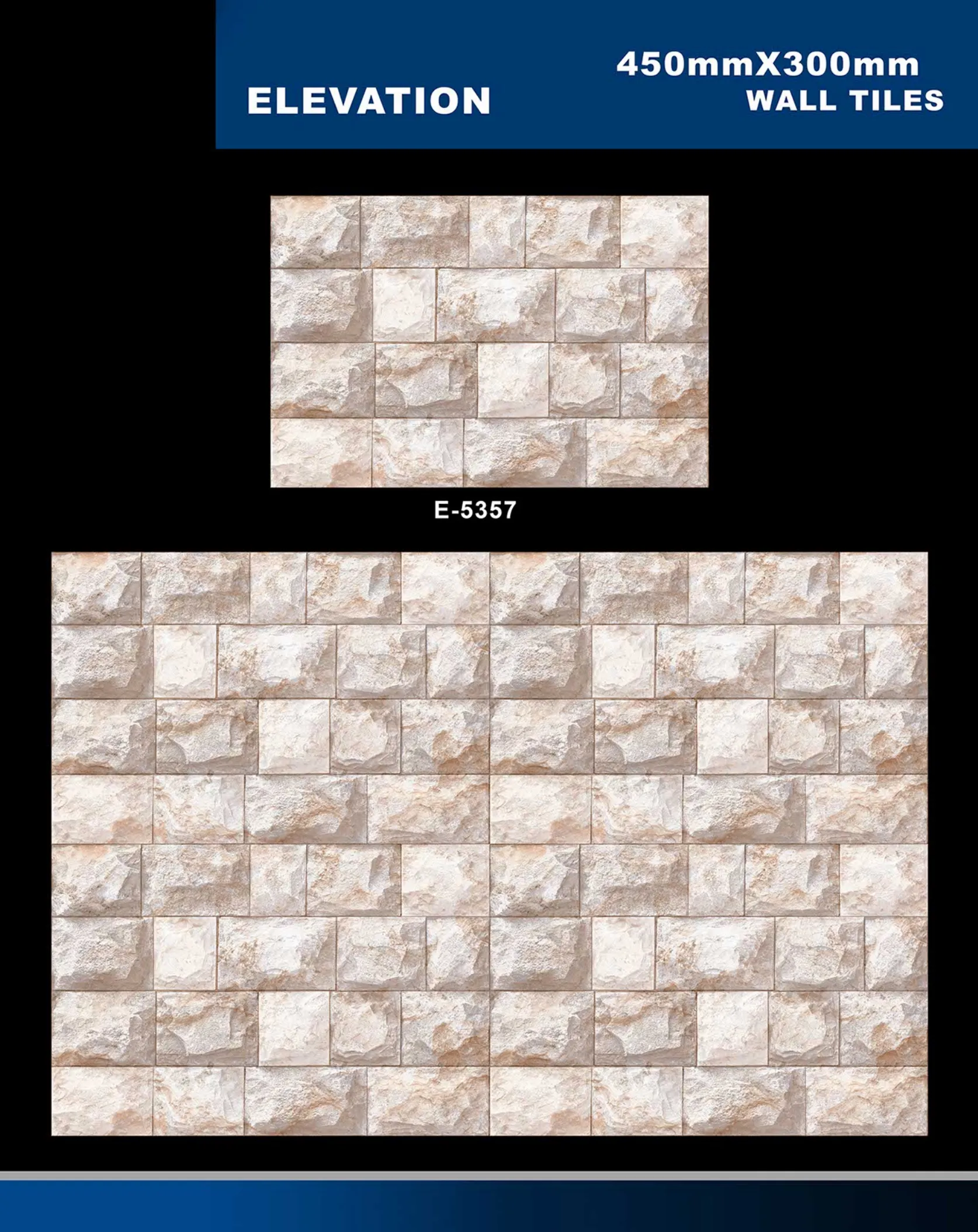 12 X 18 Elevation E 5331 To E 5631 - Design 8 - 300x450mm Elevation