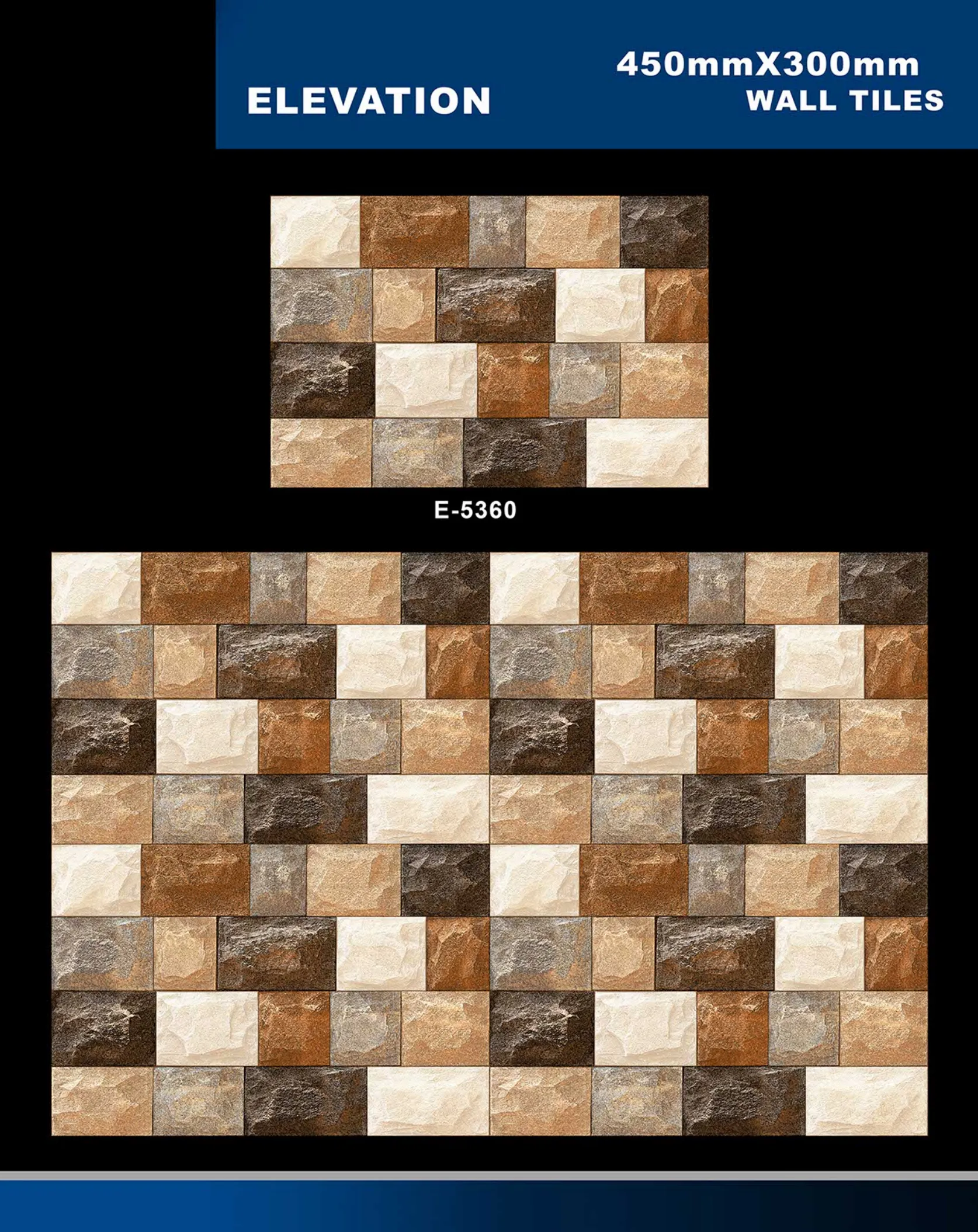 12 X 18 Elevation E 5331 To E 5631 - Design 11 - 300x450mm Elevation