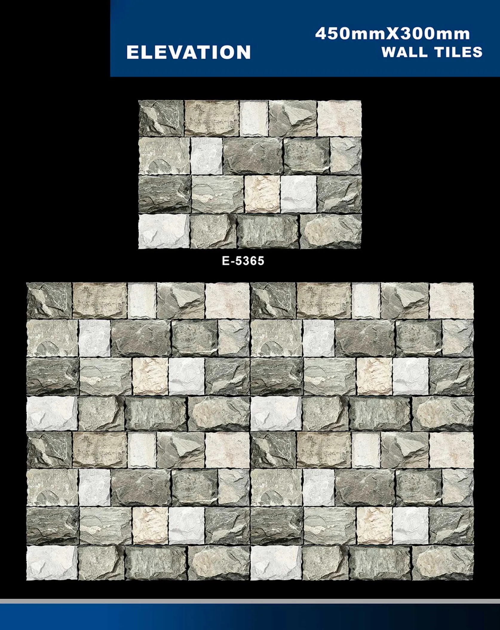 12 X 18 Elevation E 5331 To E 5631 - Design 16 - 300x450mm Elevation