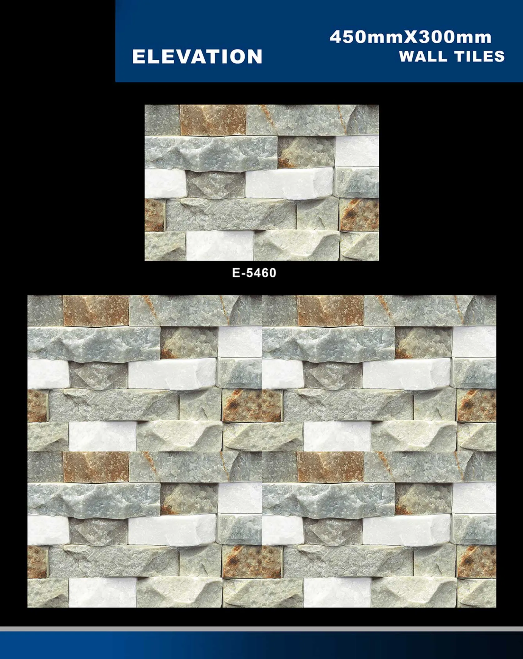 12 X 18 Elevation E 5331 To E 5631 - Design 21 - 300x450mm Elevation