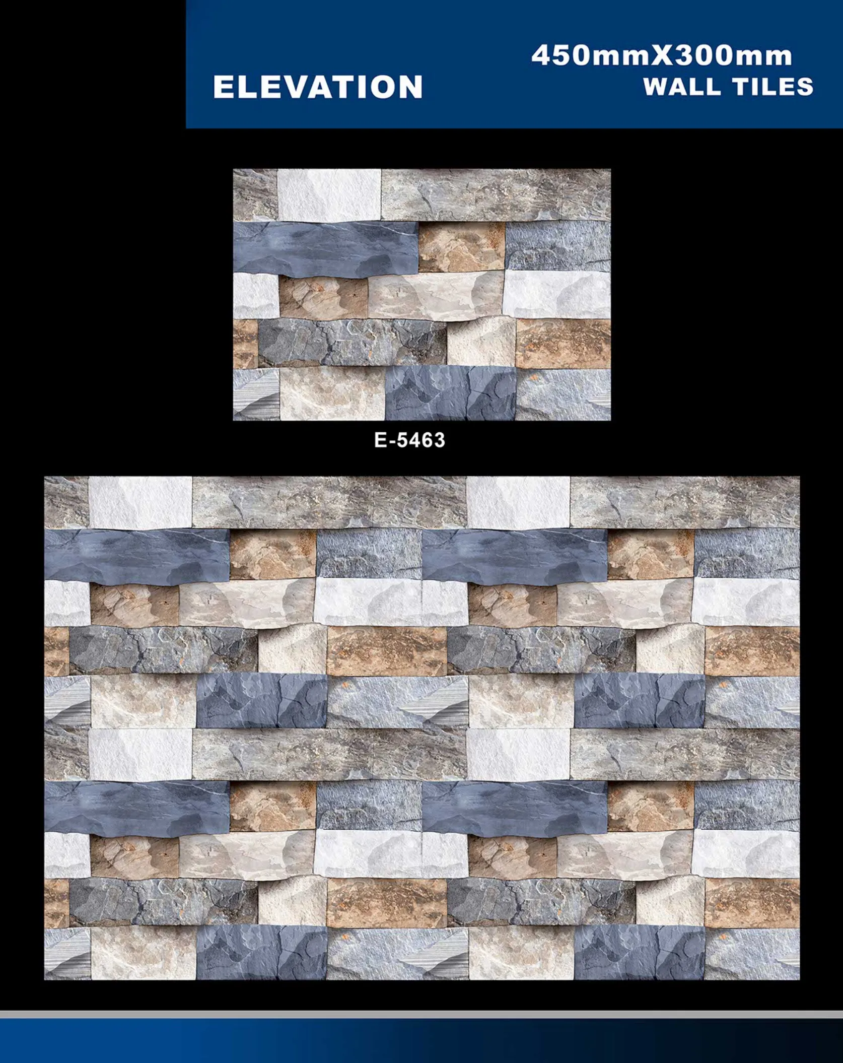 12 X 18 Elevation E 5331 To E 5631 - Design 23 - 300x450mm Elevation