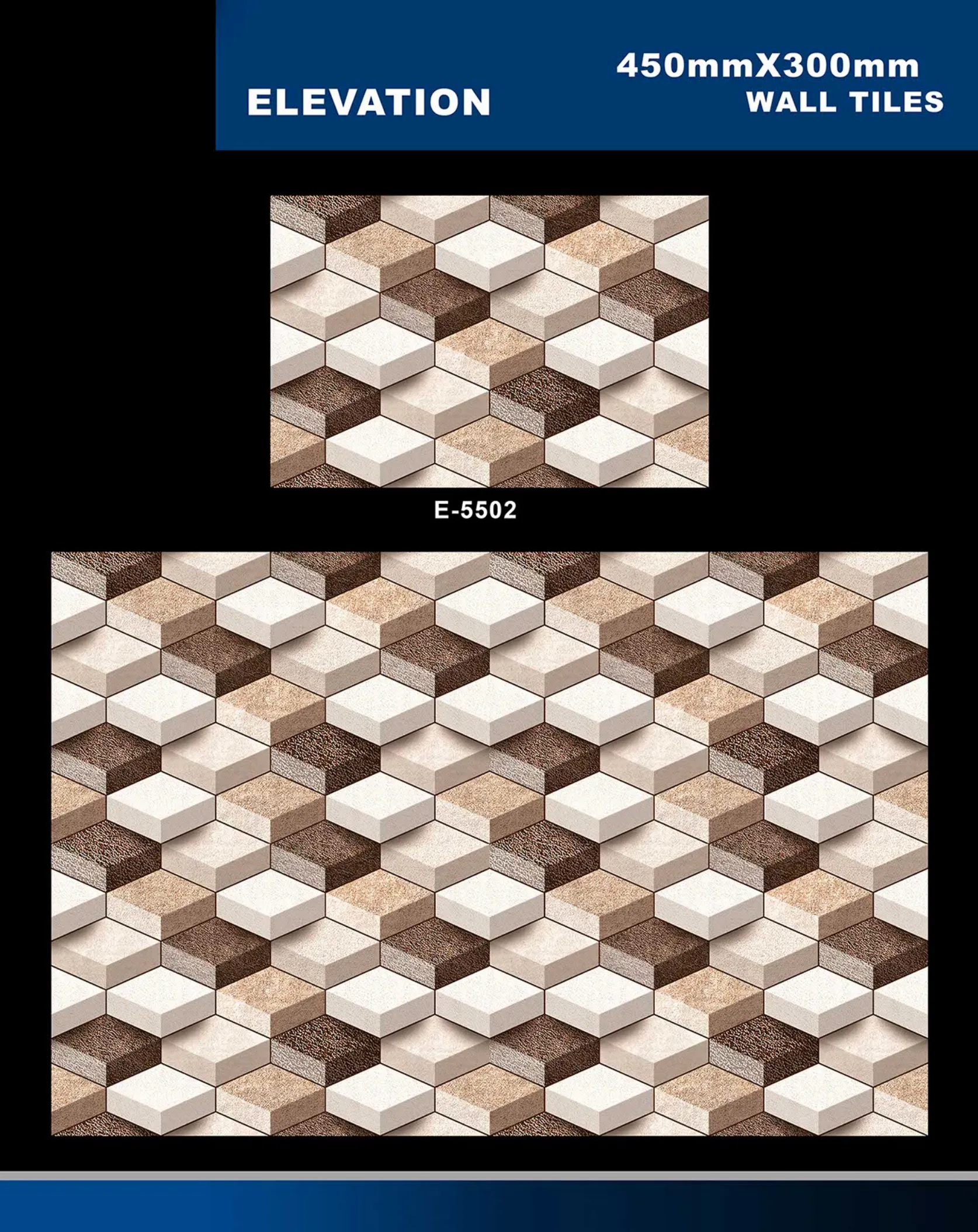 12 X 18 Elevation E 5331 To E 5631 - Design 25 - 300x450mm Elevation
