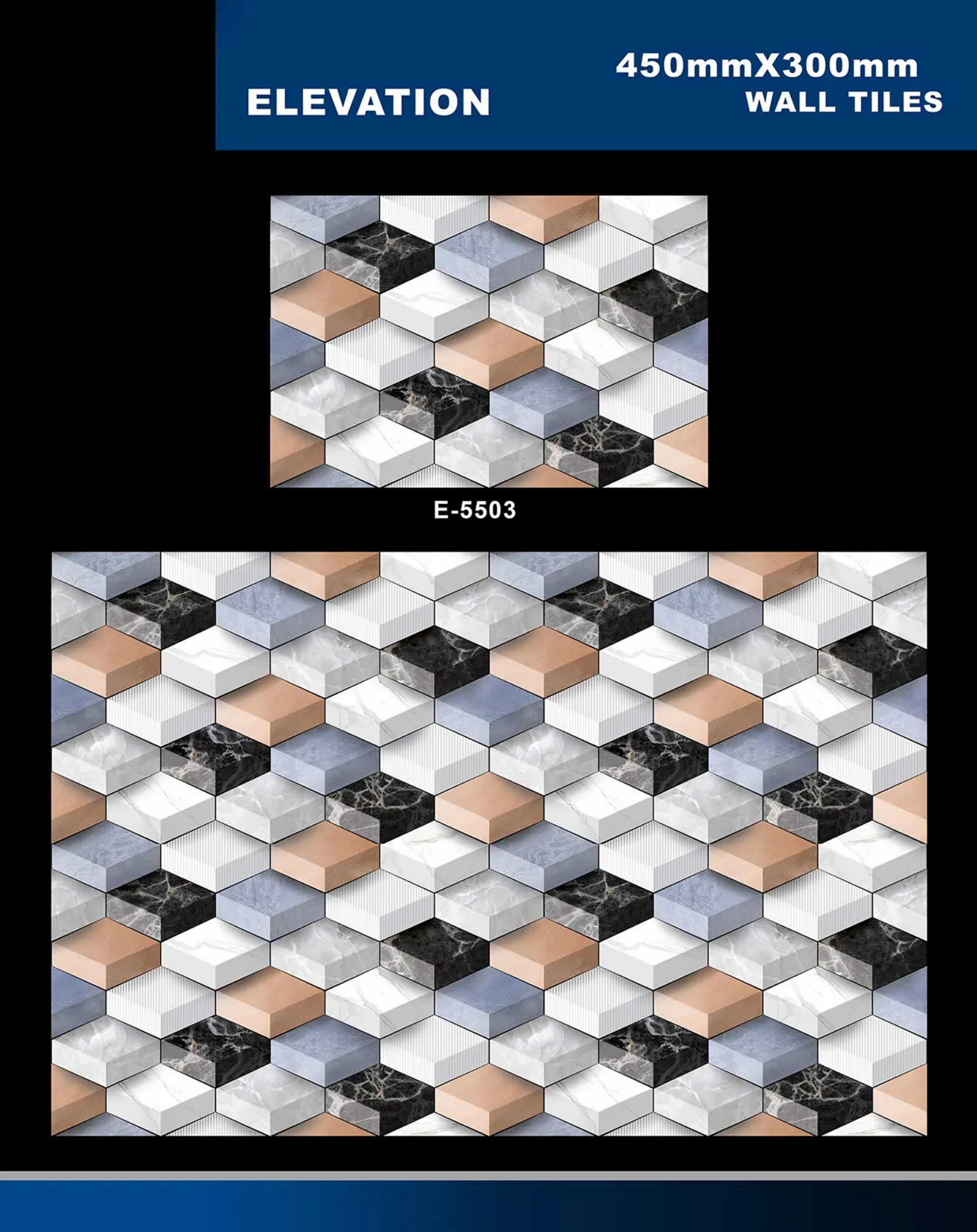 12 X 18 Elevation E 5331 To E 5631 - Design 26 - 300x450mm Elevation