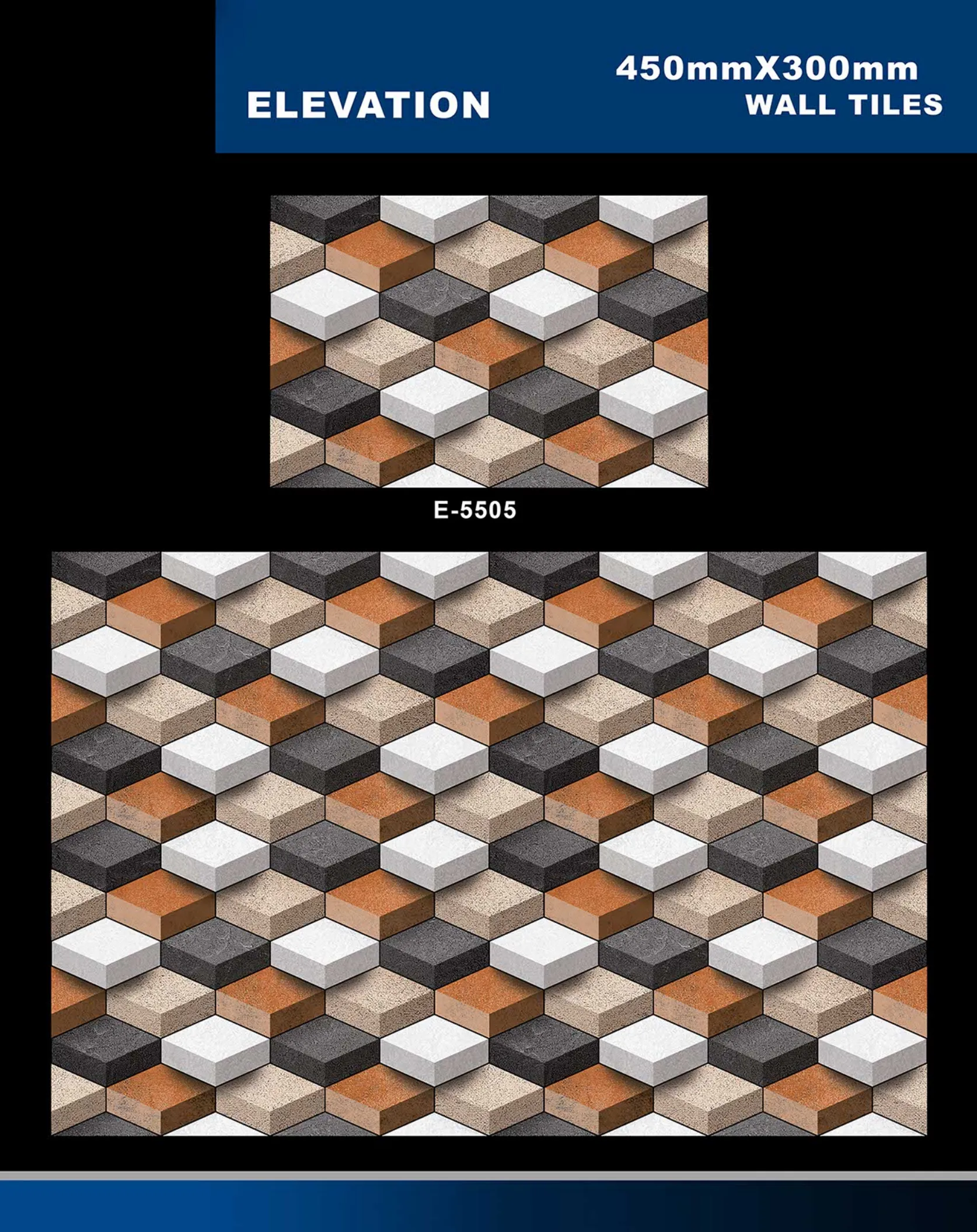 12 X 18 Elevation E 5331 To E 5631 - Design 28 - 300x450mm Elevation