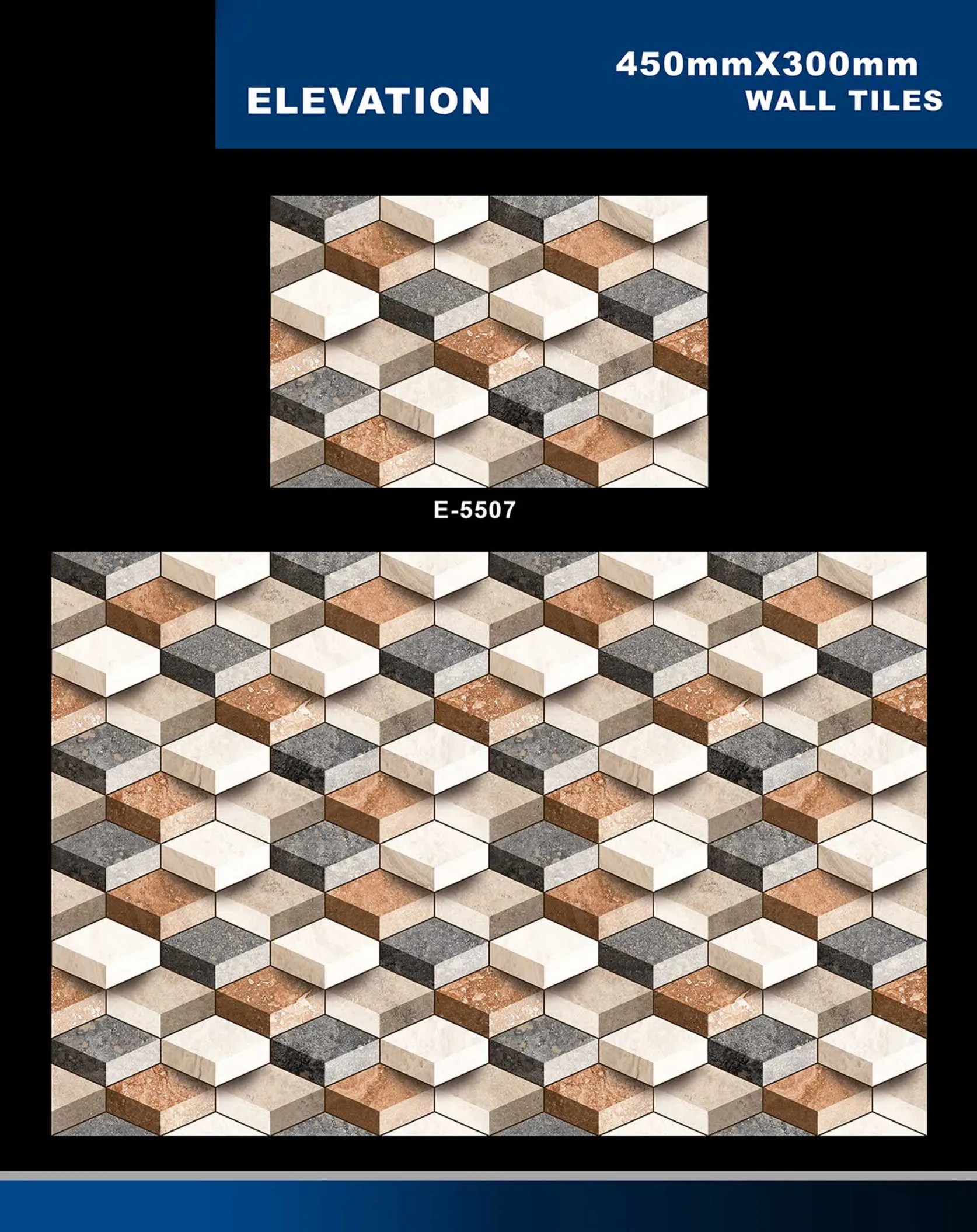 12 X 18 Elevation E 5331 To E 5631 - Design 30 - 300x450mm Elevation