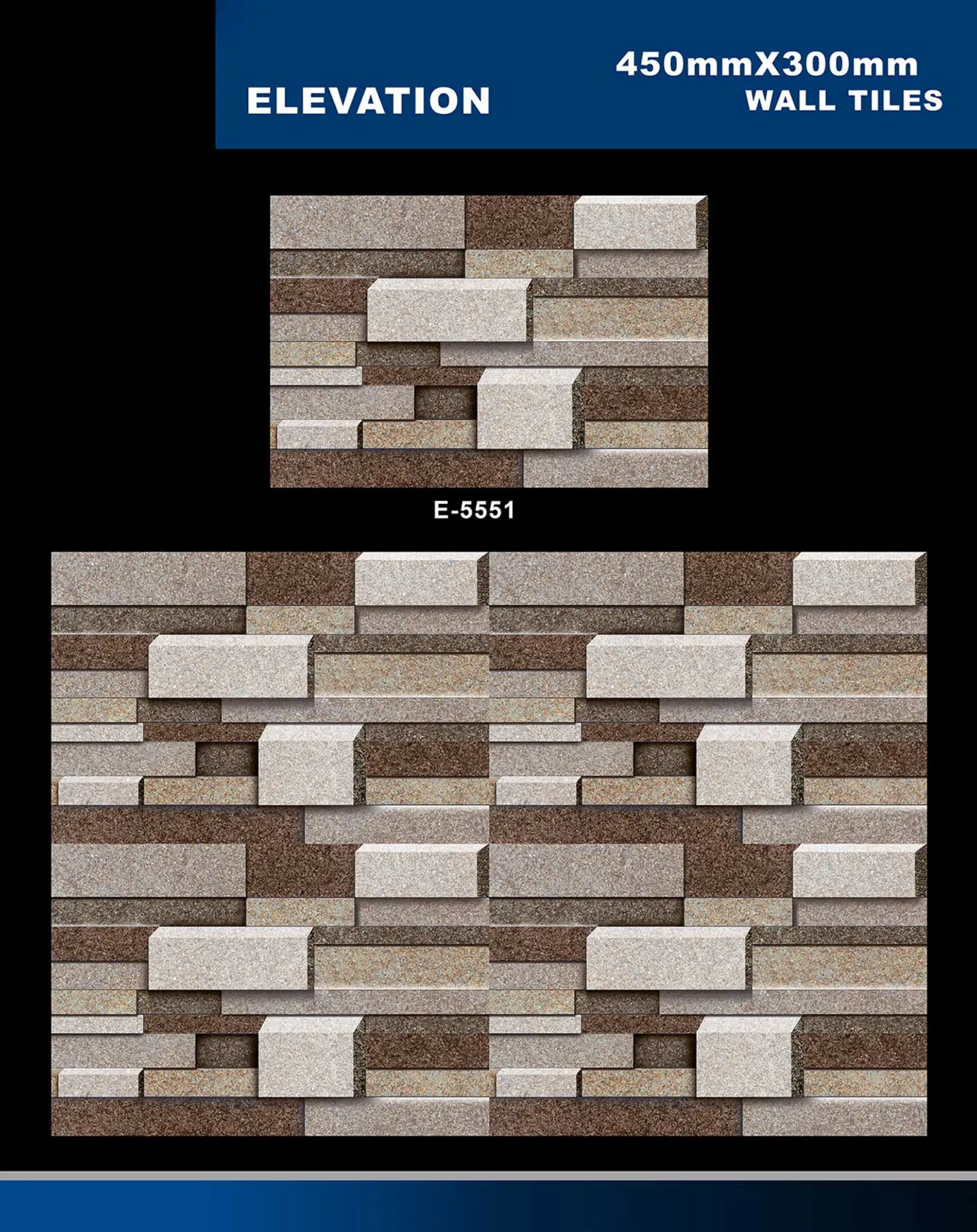 12 X 18 Elevation E 5331 To E 5631 - Design 31 - 300x450mm Elevation