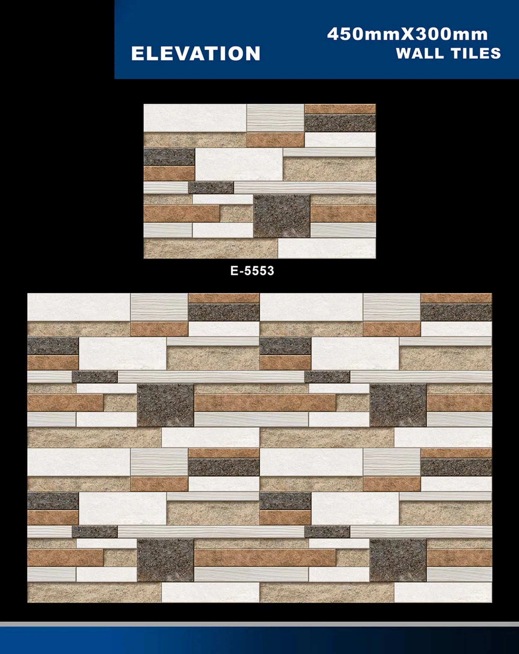 12 X 18 Elevation E 5331 To E 5631 - Design 33 - 300x450mm Elevation