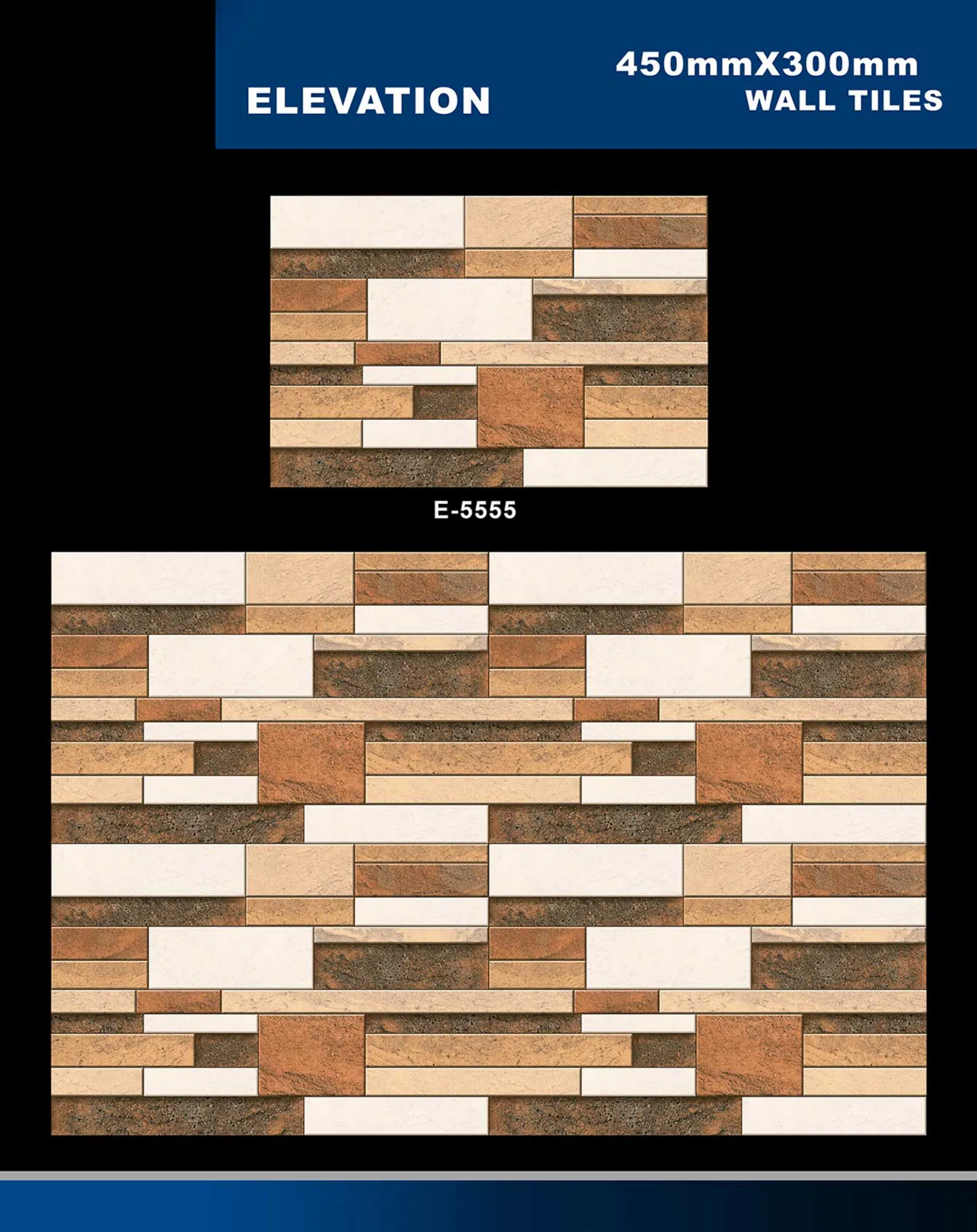 12 X 18 Elevation E 5331 To E 5631 - Design 35 - 300x450mm Elevation