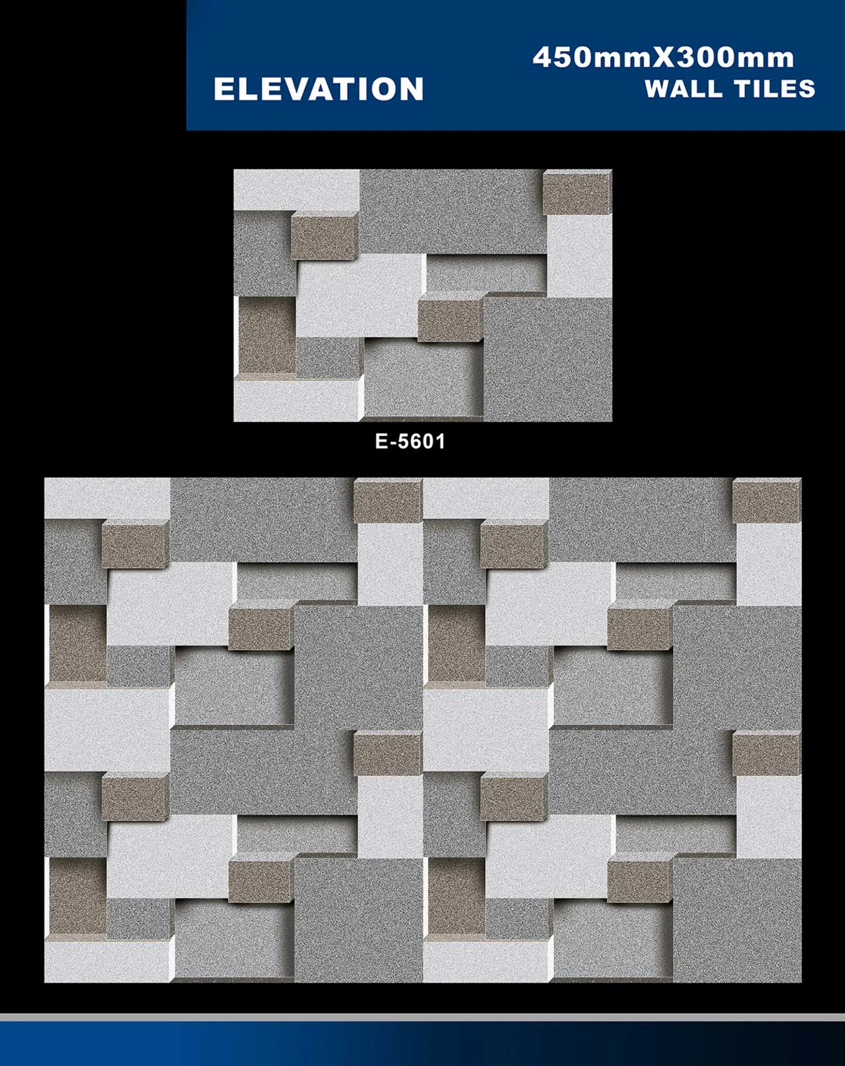 12 X 18 Elevation E 5331 To E 5631 - Design 40 - 300x450mm Elevation