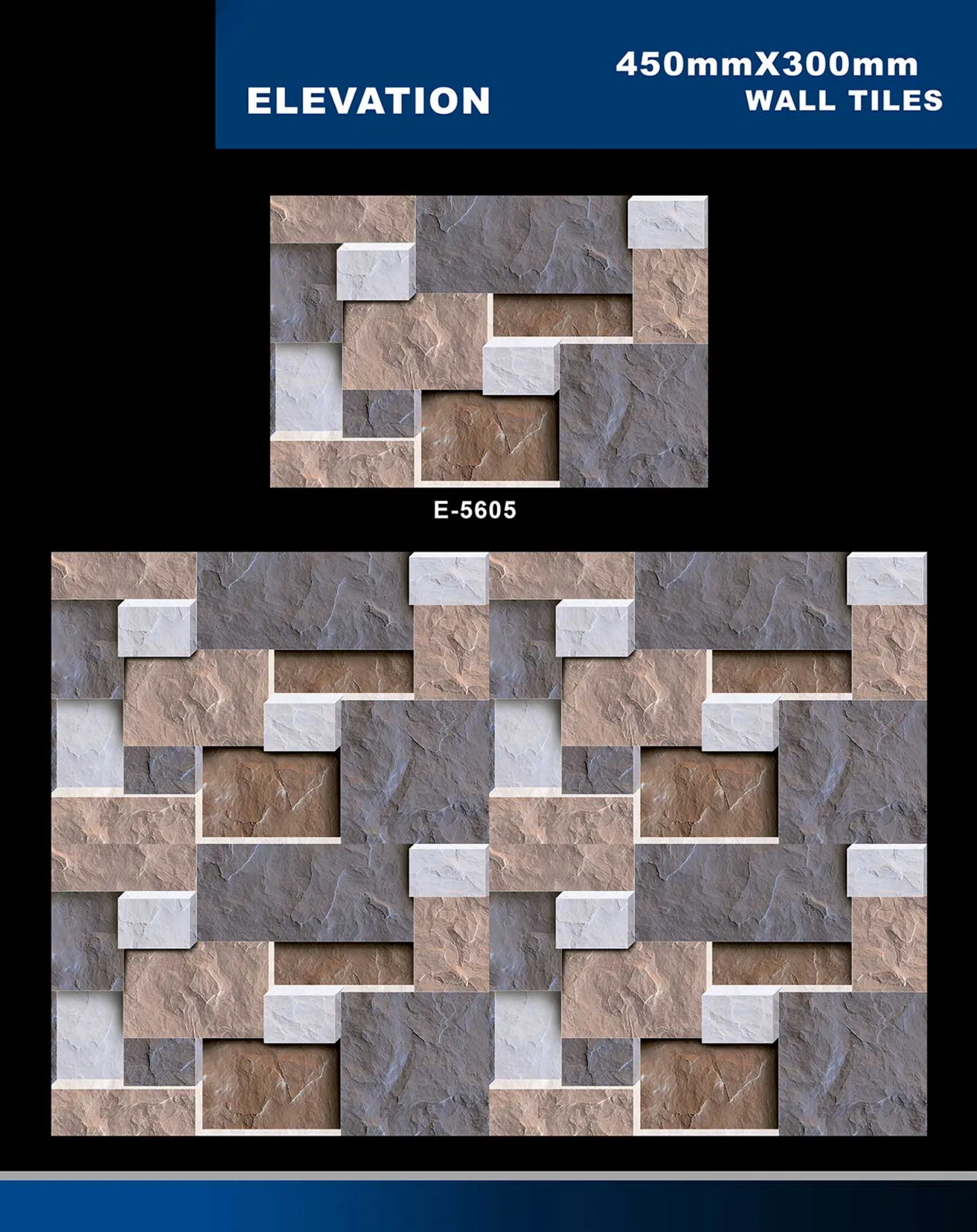 12 X 18 Elevation E 5331 To E 5631 - Design 42 - 300x450mm Elevation