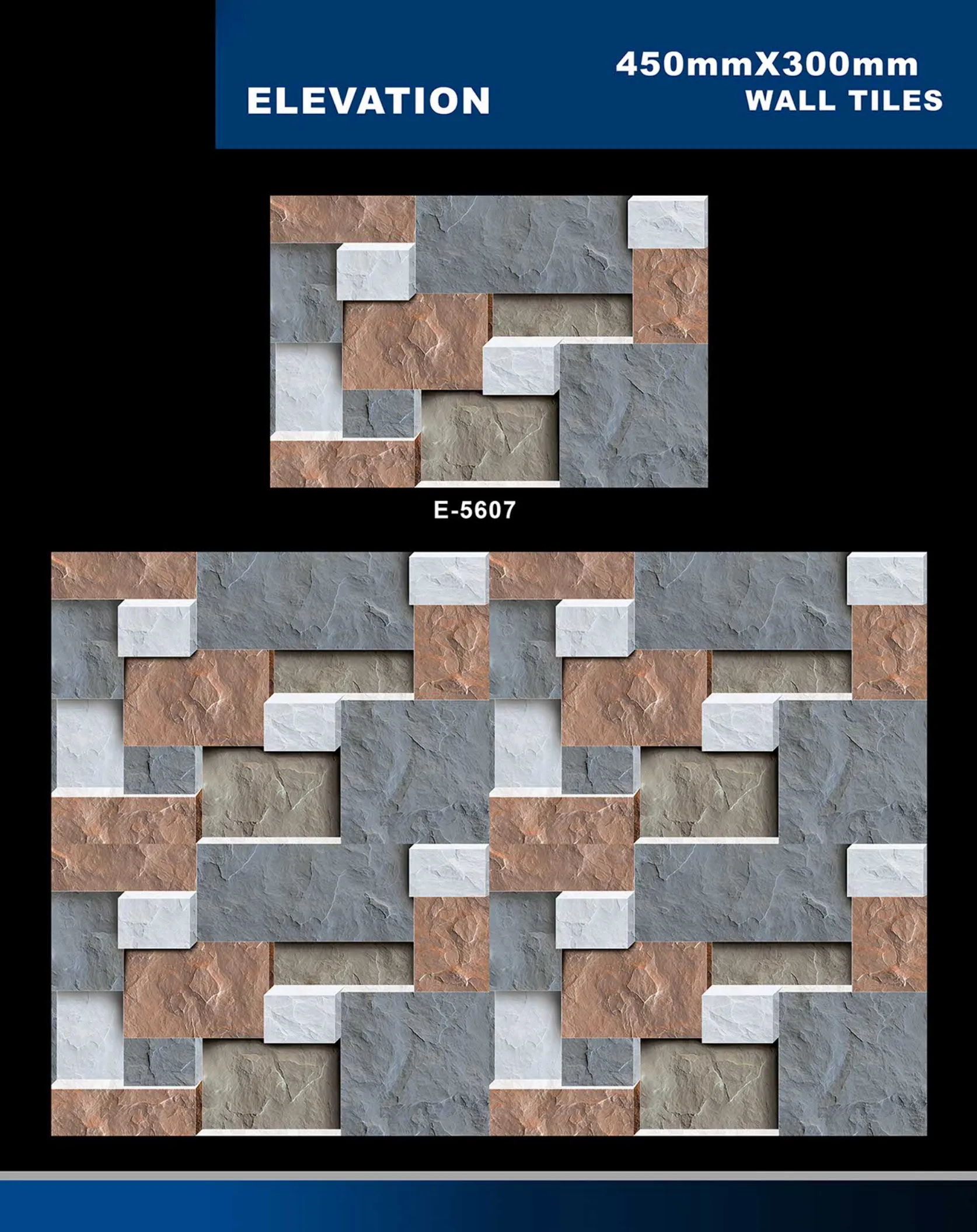 12 X 18 Elevation E 5331 To E 5631 - Design 43 - 300x450mm Elevation