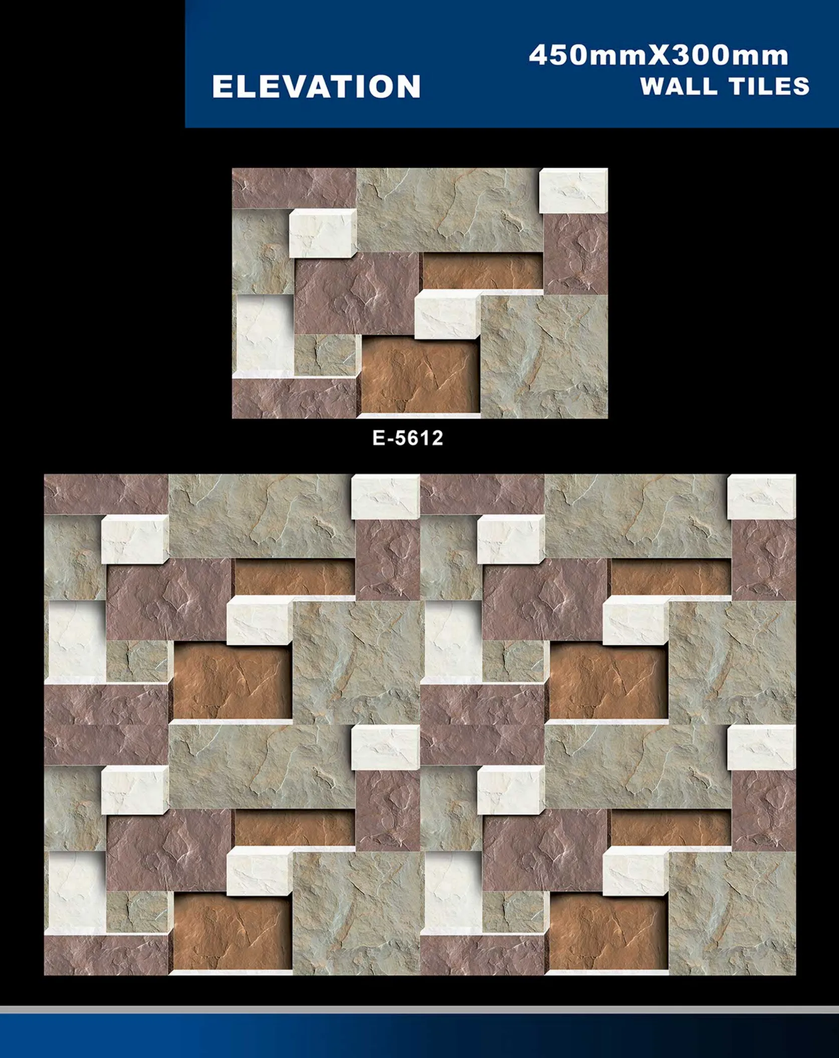 12 X 18 Elevation E 5331 To E 5631 - Design 46 - 300x450mm Elevation
