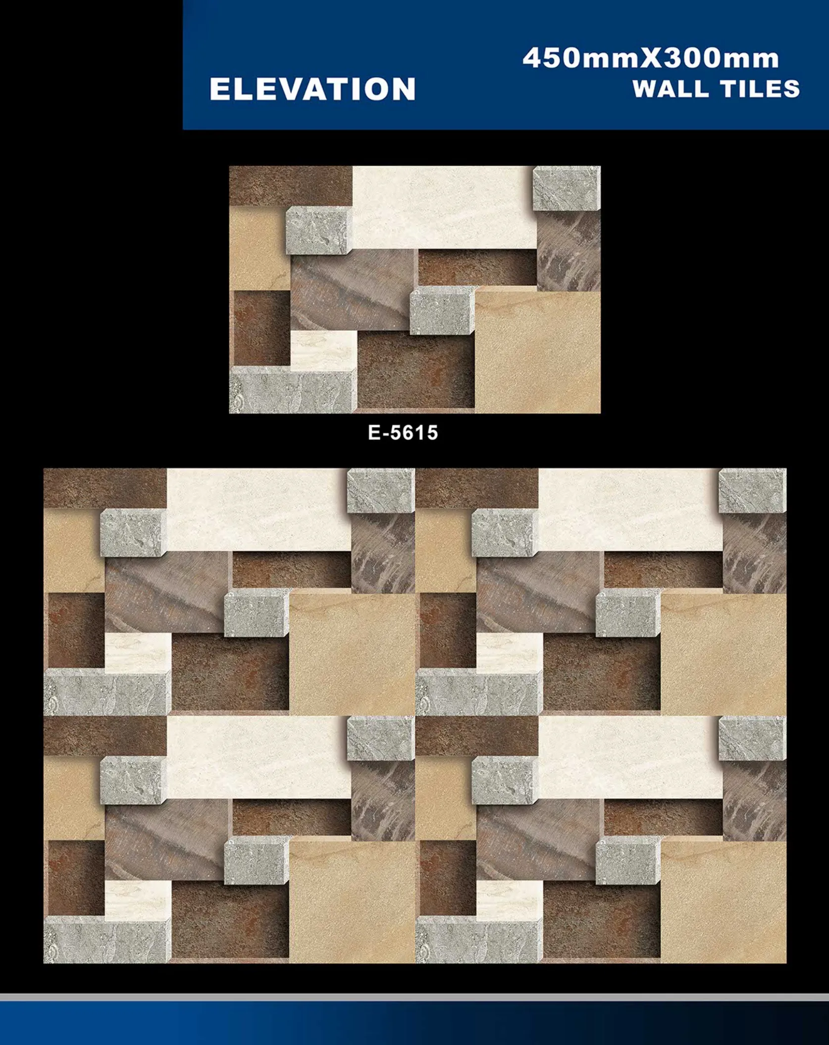 12 X 18 Elevation E 5331 To E 5631 - Design 49 - 300x450mm Elevation