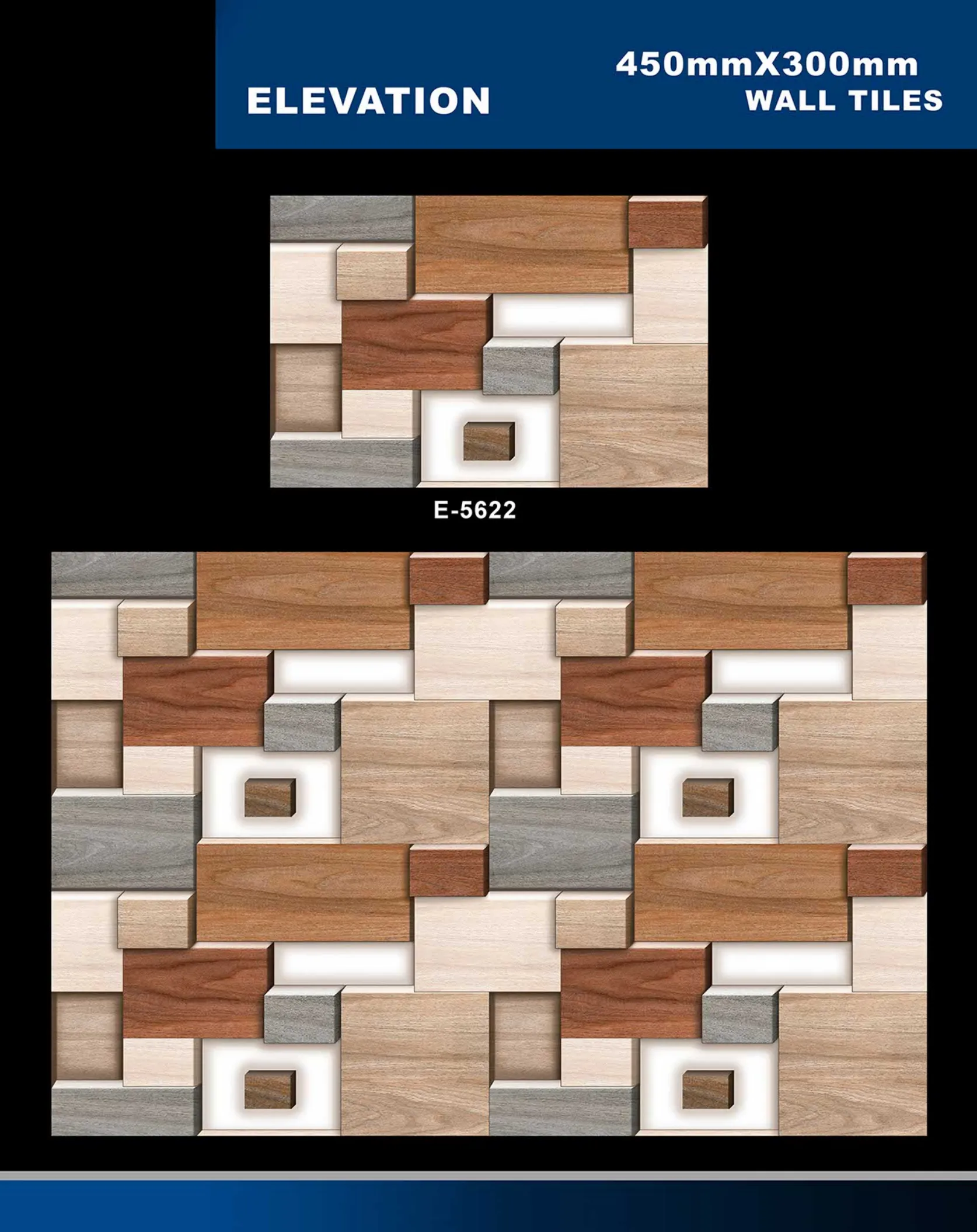 12 X 18 Elevation E 5331 To E 5631 - Design 56 - 300x450mm Elevation