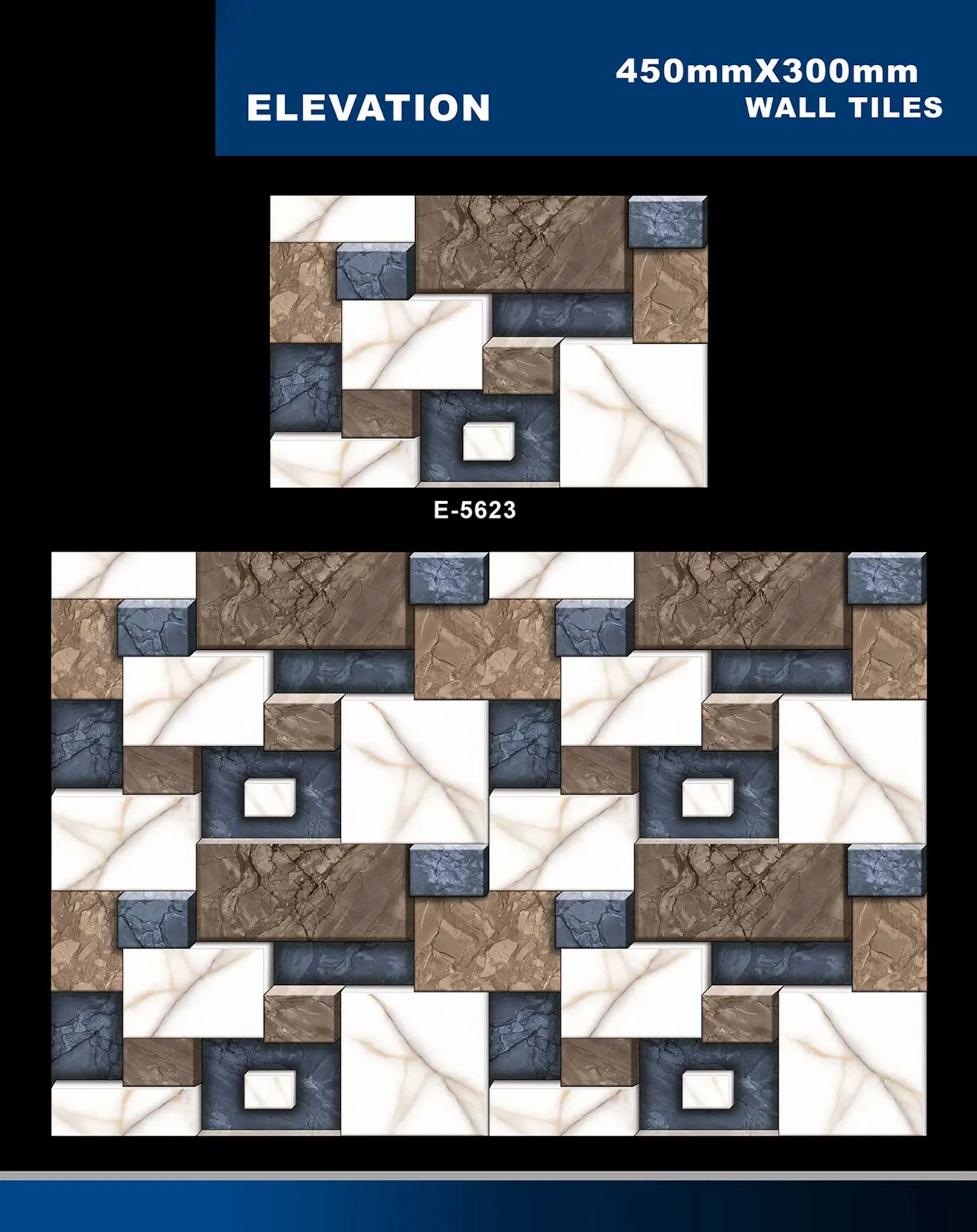 12 X 18 Elevation E 5331 To E 5631 - Design 57 - 300x450mm Elevation