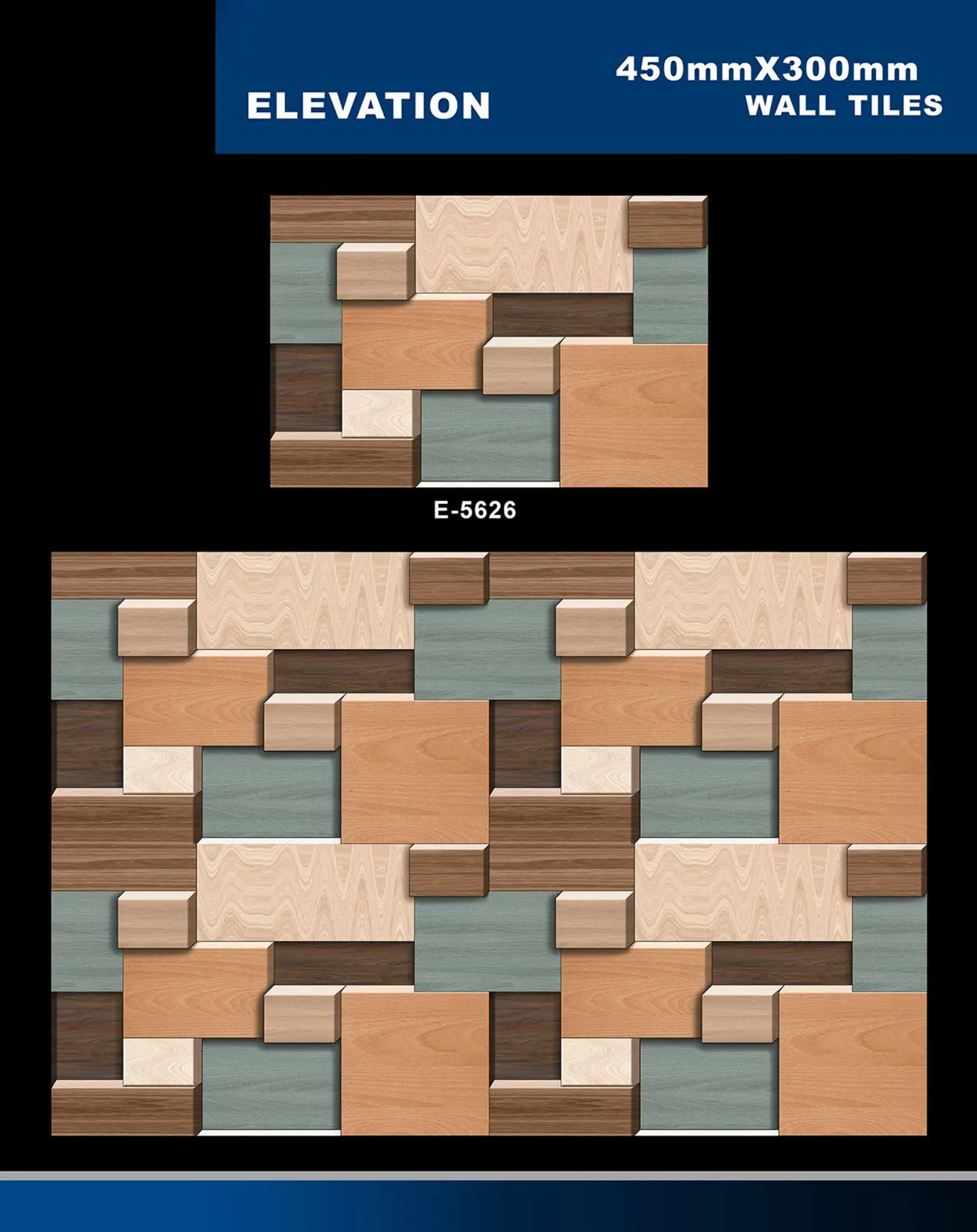 12 X 18 Elevation E 5331 To E 5631 - Design 60 - 300x450mm Elevation
