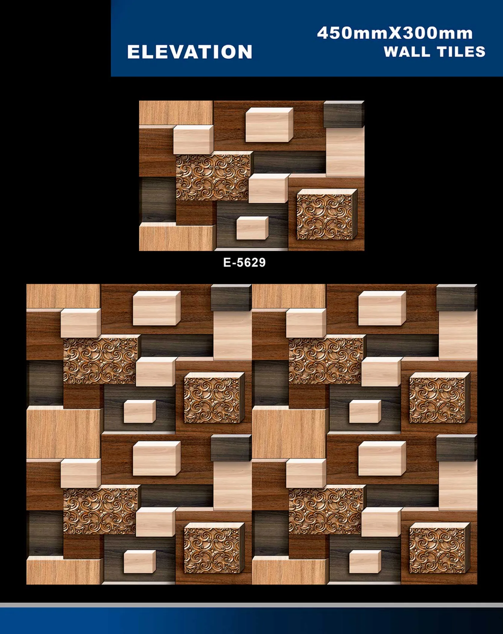 12 X 18 Elevation E 5331 To E 5631 - Design 63 - 300x450mm Elevation