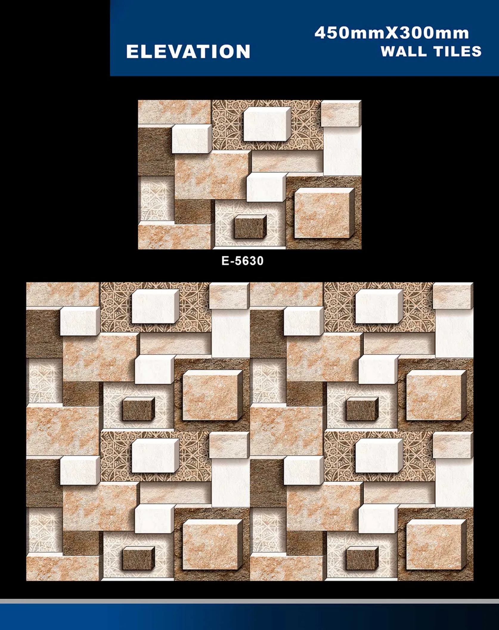 12 X 18 Elevation E 5331 To E 5631 - Design 64 - 300x450mm Elevation