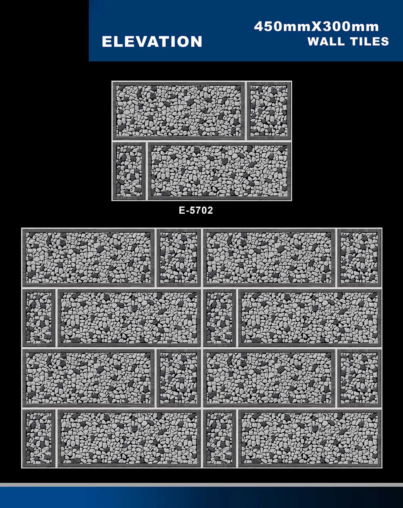 12 X 18 Elevation E 5632 To E 5855 - Design 8 - 300x450mm Elevation