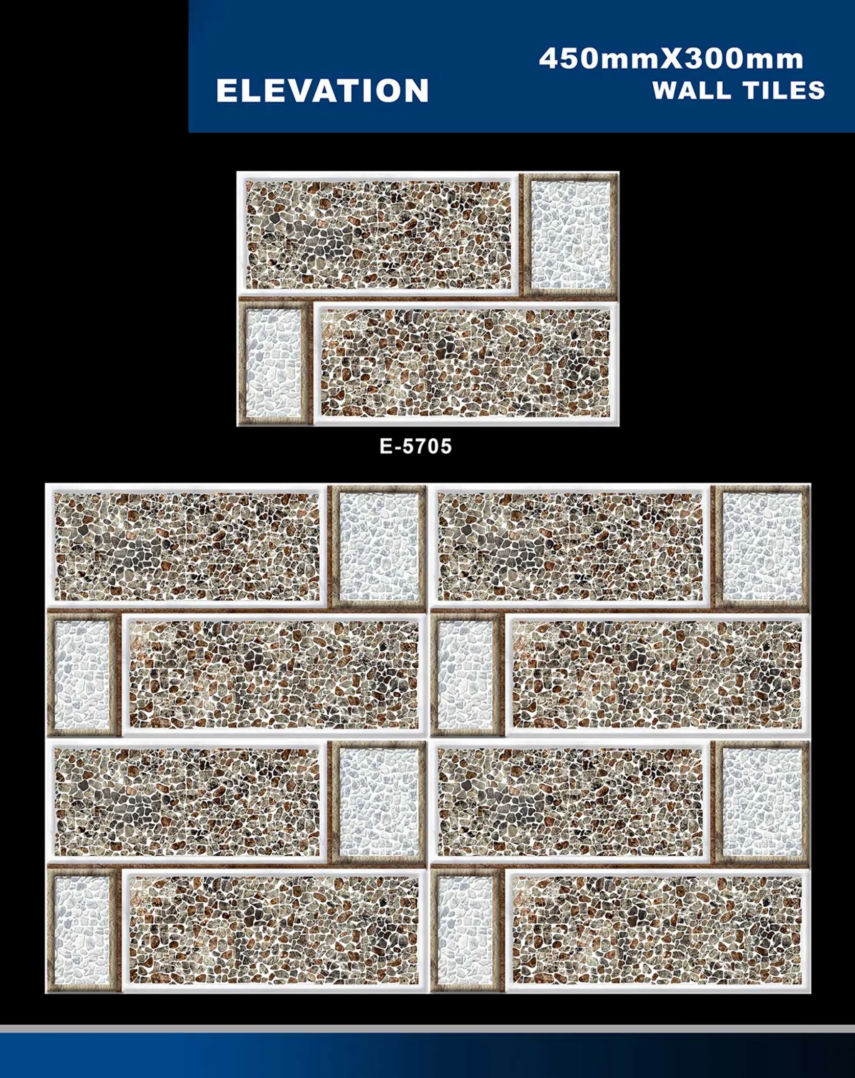 12 X 18 Elevation E 5632 To E 5855 - Design 11 - 300x450mm Elevation