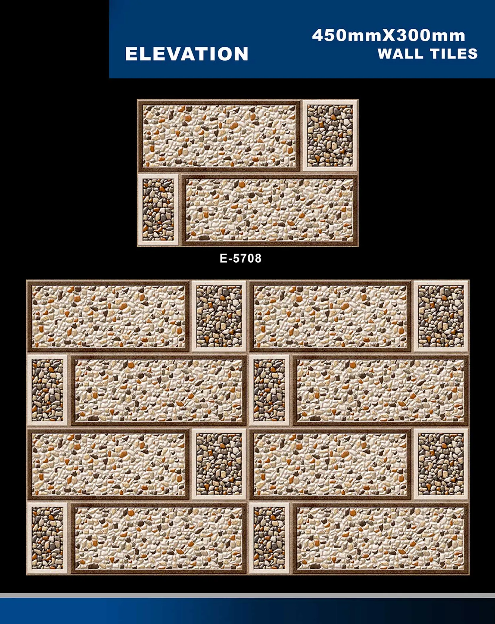 12 X 18 Elevation E 5632 To E 5855 - Design 14 - 300x450mm Elevation