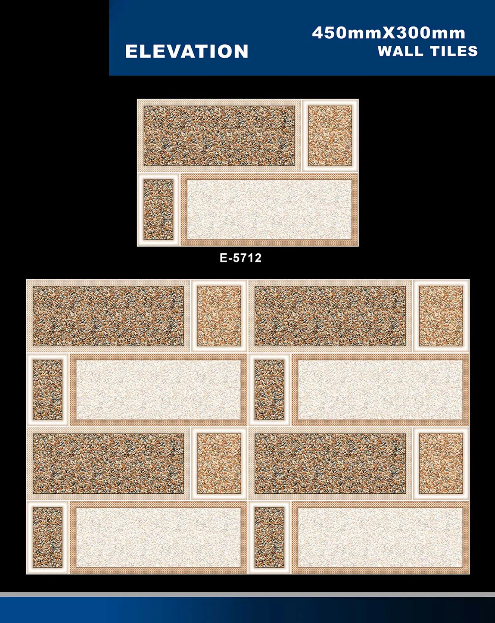 12 X 18 Elevation E 5632 To E 5855 - Design 18 - 300x450mm Elevation