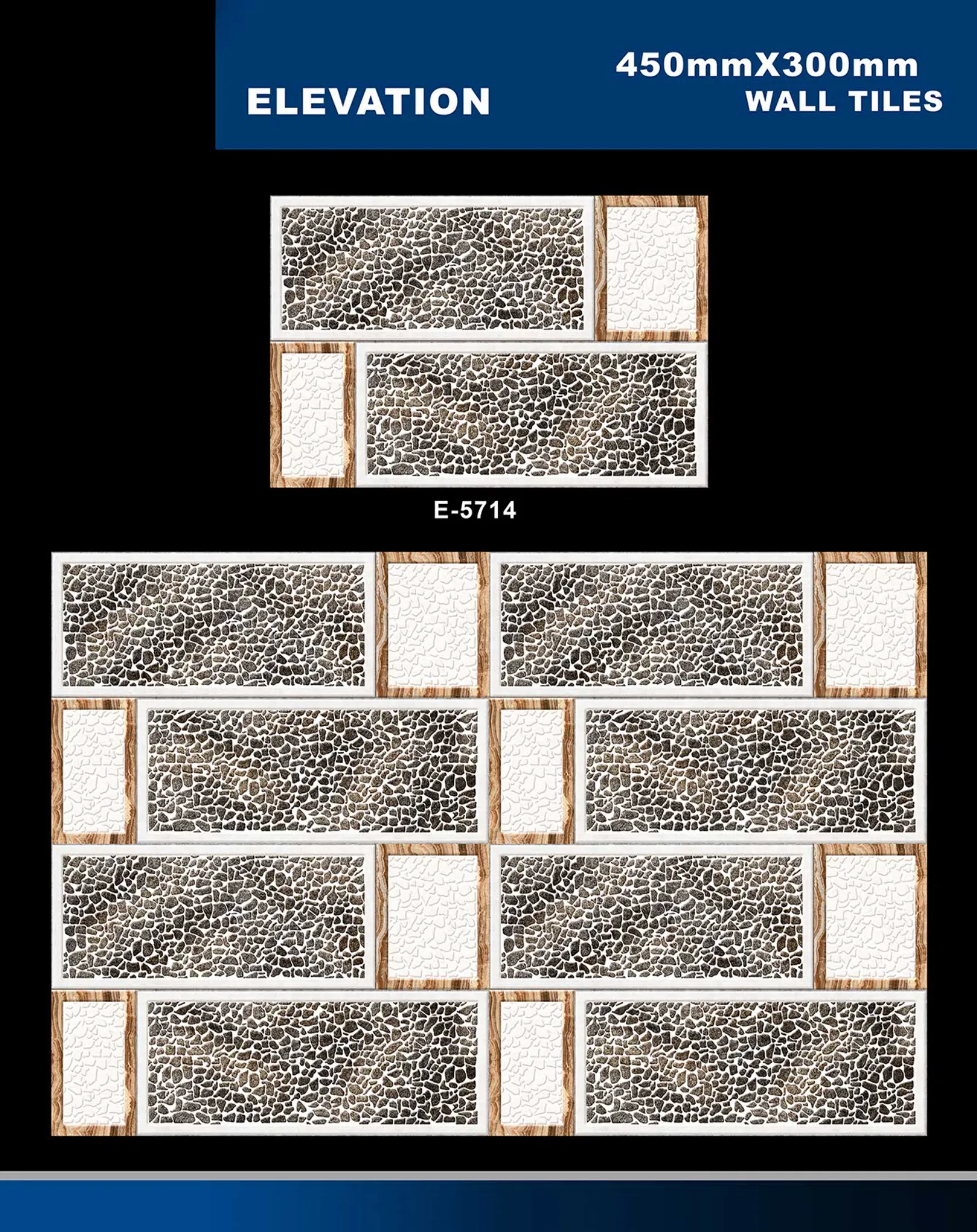 12 X 18 Elevation E 5632 To E 5855 - Design 20 - 300x450mm Elevation