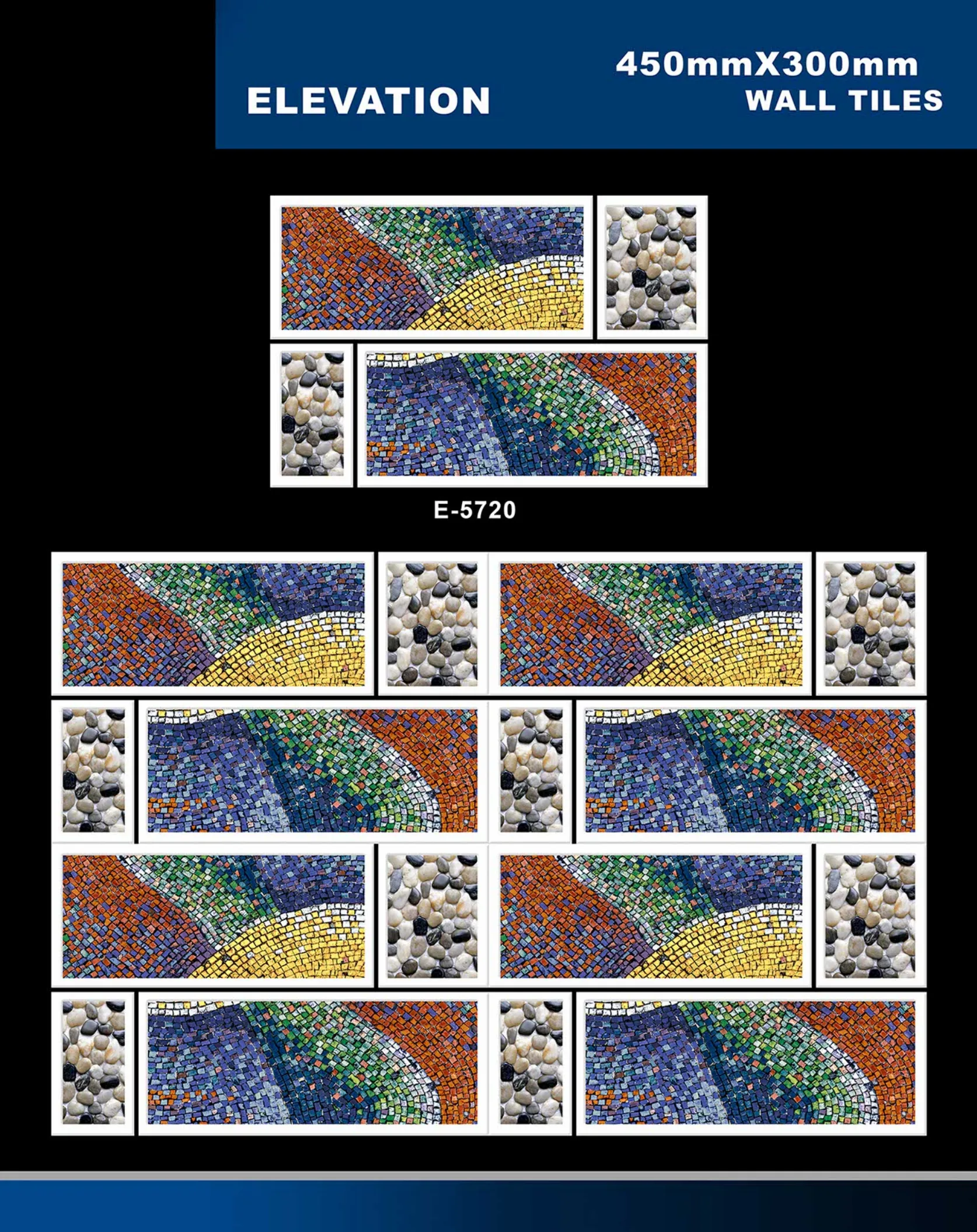 12 X 18 Elevation E 5632 To E 5855 - Design 26 - 300x450mm Elevation