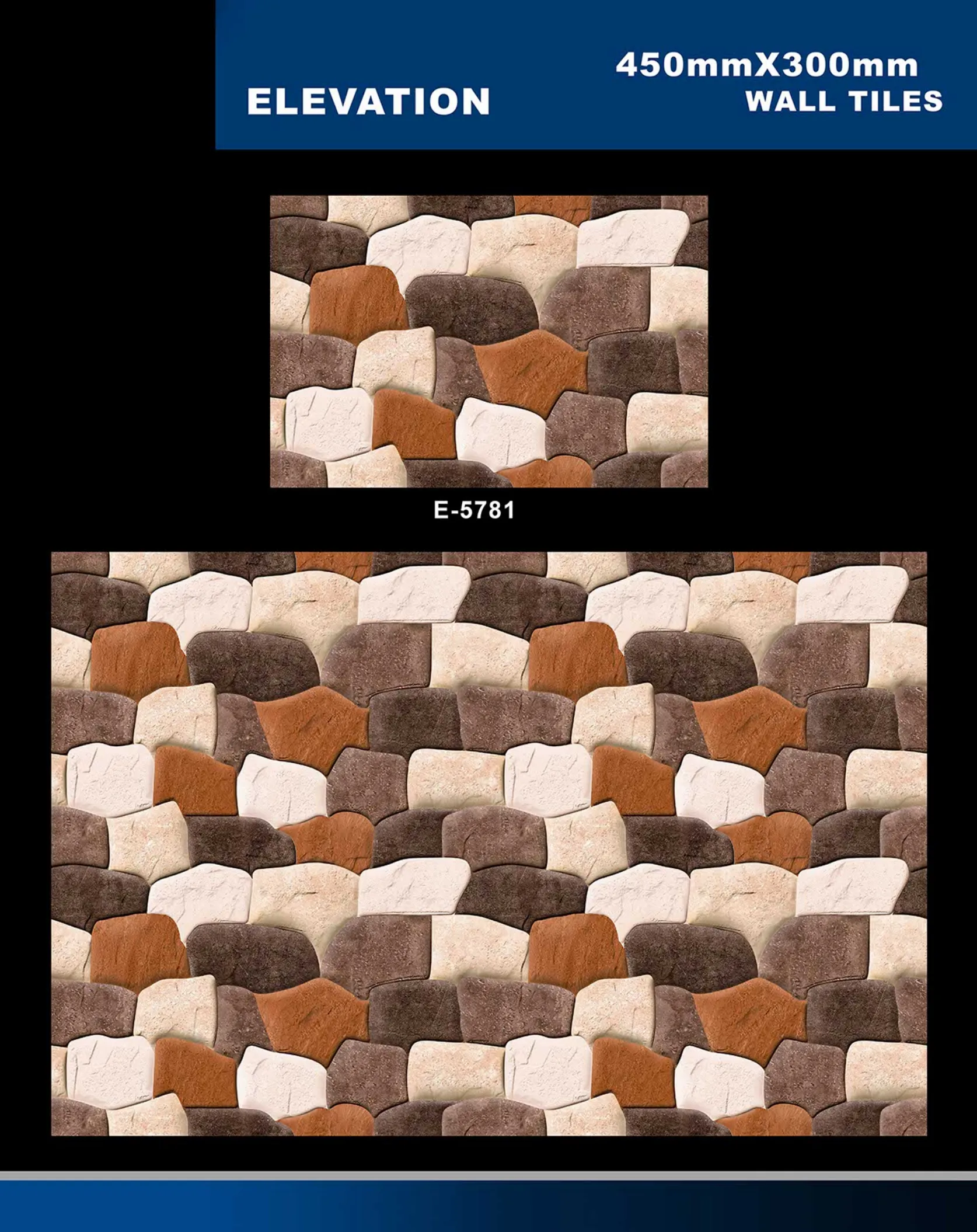 12 X 18 Elevation E 5632 To E 5855 - Design 37 - 300x450mm Elevation