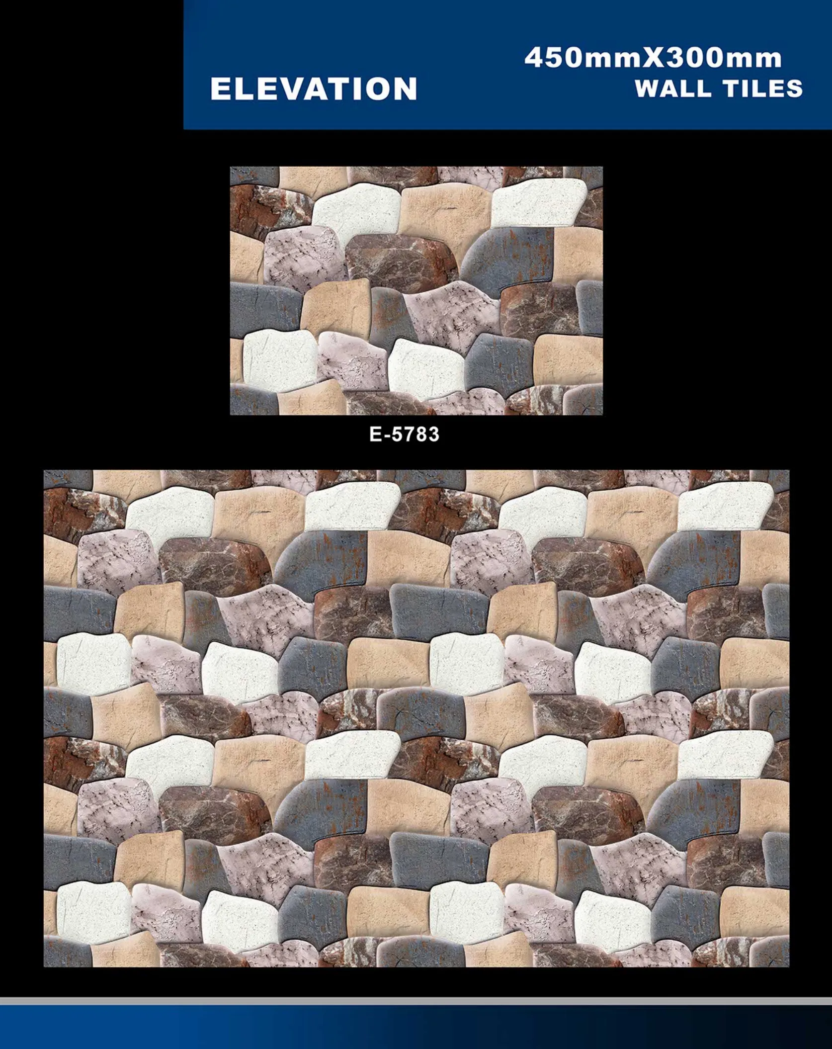 12 X 18 Elevation E 5632 To E 5855 - Design 39 - 300x450mm Elevation