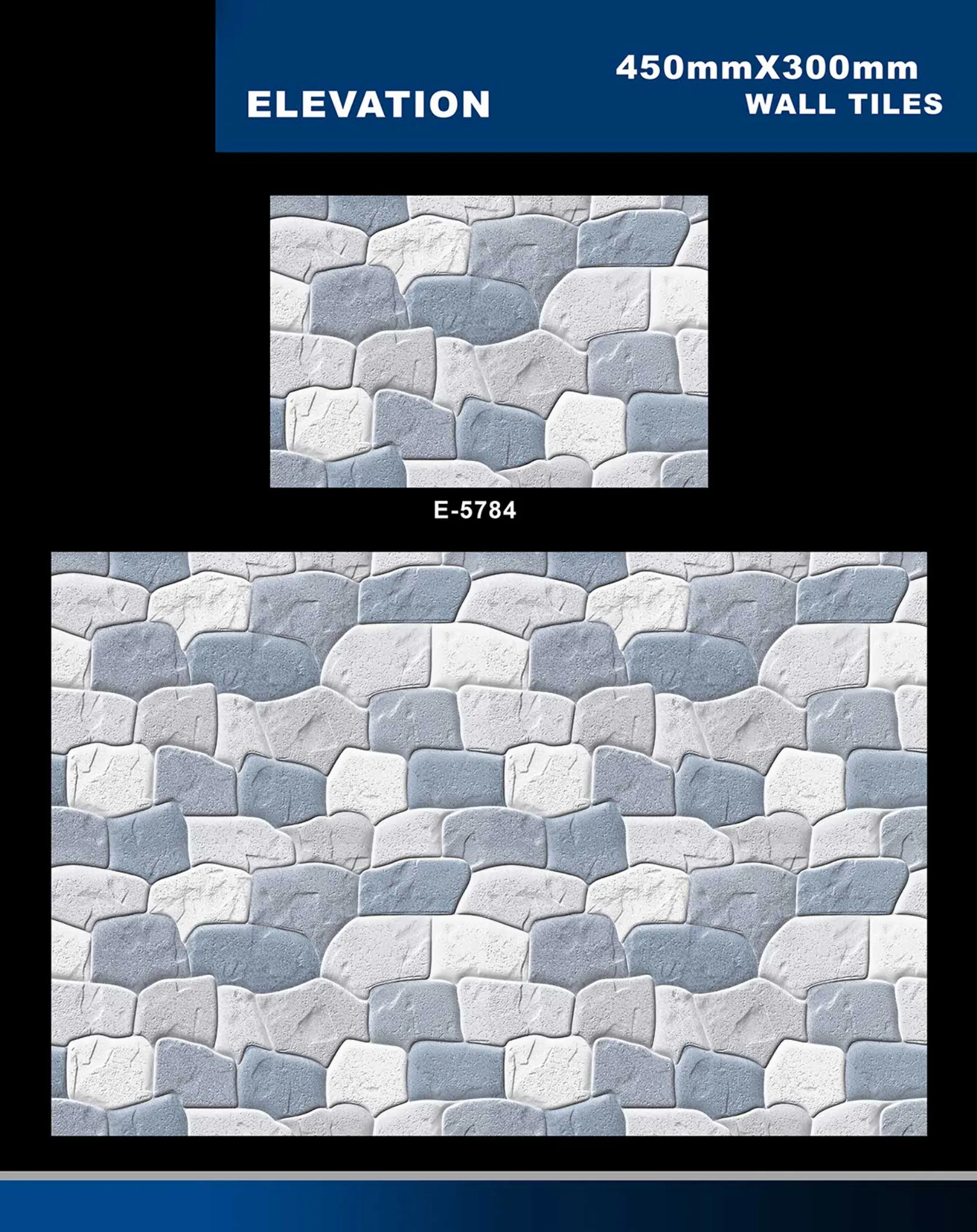 12 X 18 Elevation E 5632 To E 5855 - Design 40 - 300x450mm Elevation