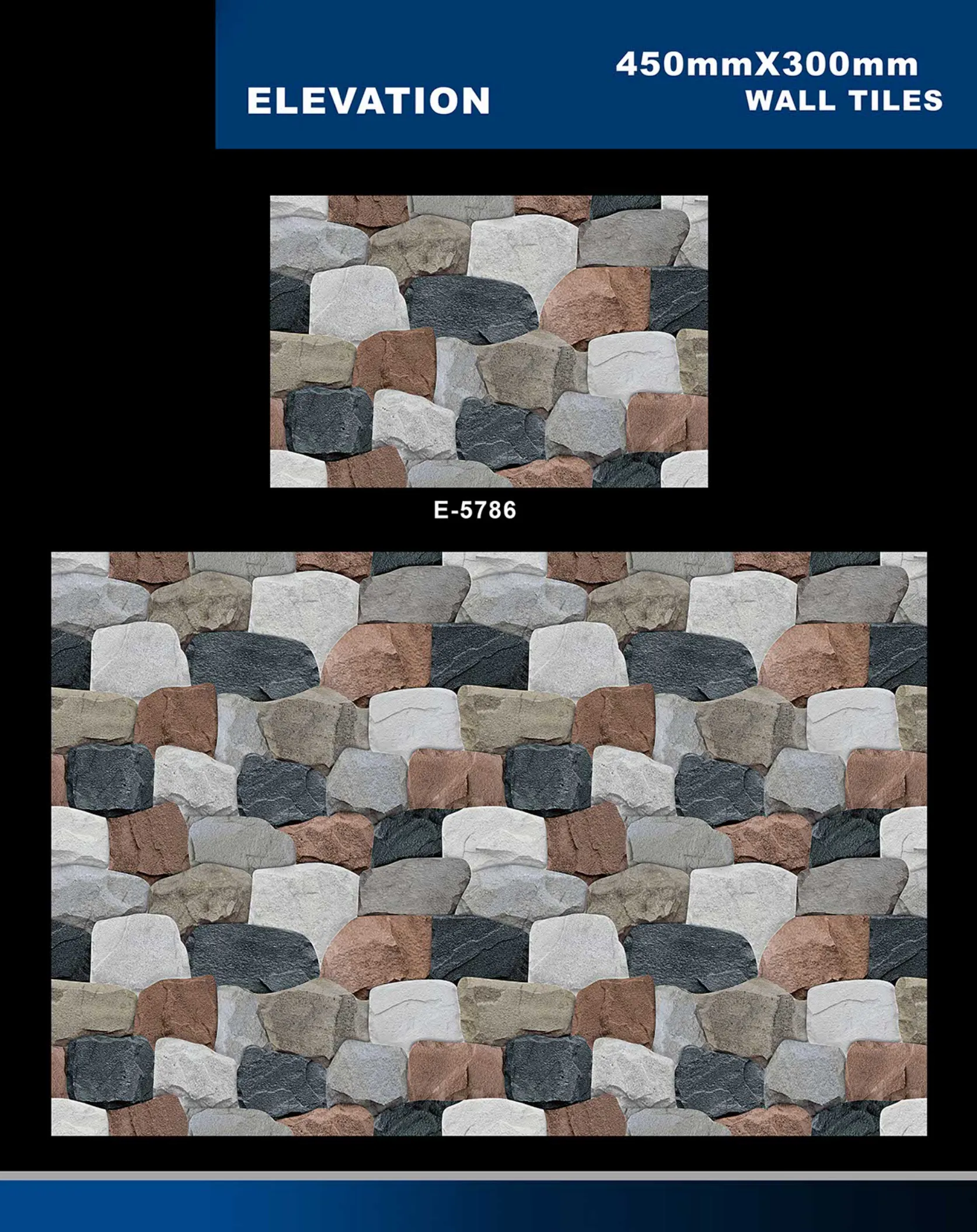 12 X 18 Elevation E 5632 To E 5855 - Design 42 - 300x450mm Elevation