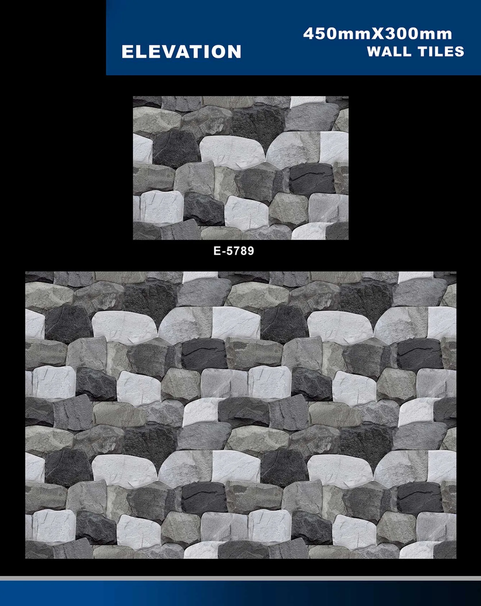 12 X 18 Elevation E 5632 To E 5855 - Design 45 - 300x450mm Elevation