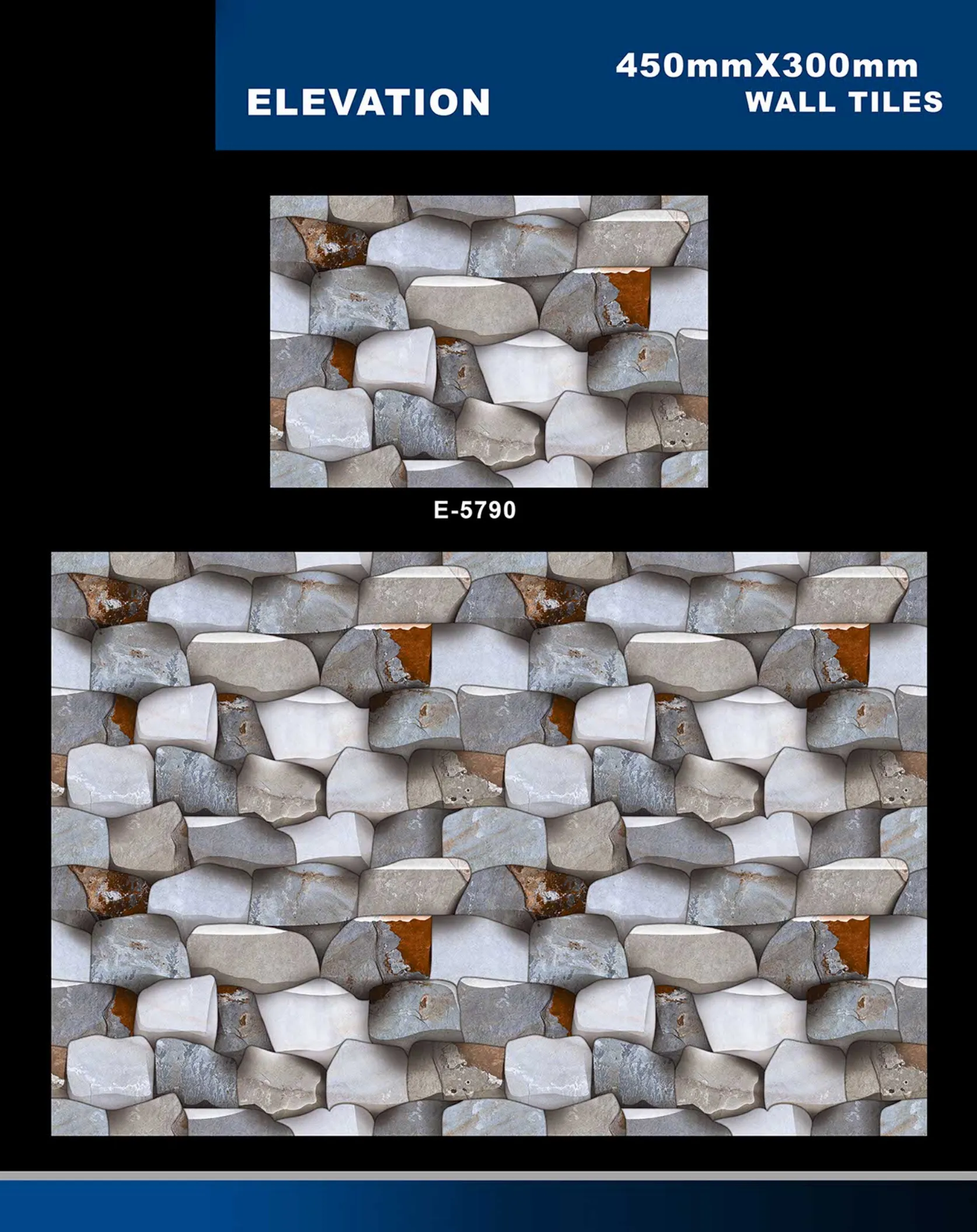 12 X 18 Elevation E 5632 To E 5855 - Design 46 - 300x450mm Elevation