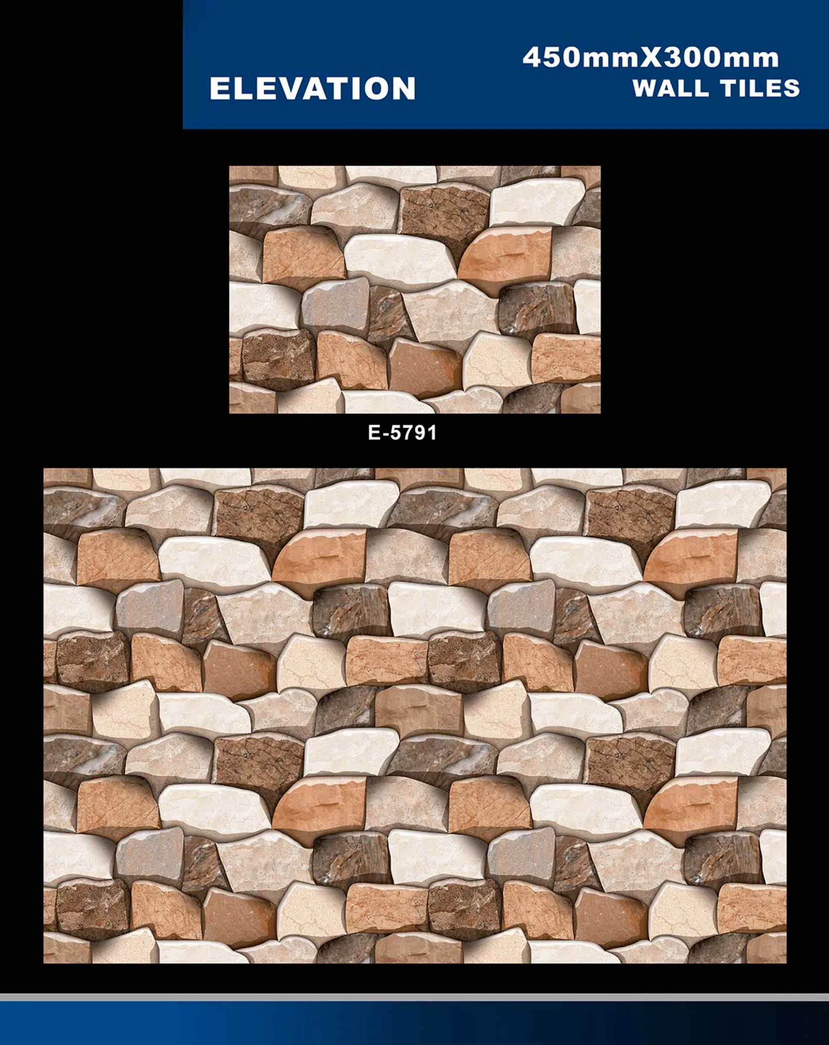 12 X 18 Elevation E 5632 To E 5855 - Design 47 - 300x450mm Elevation