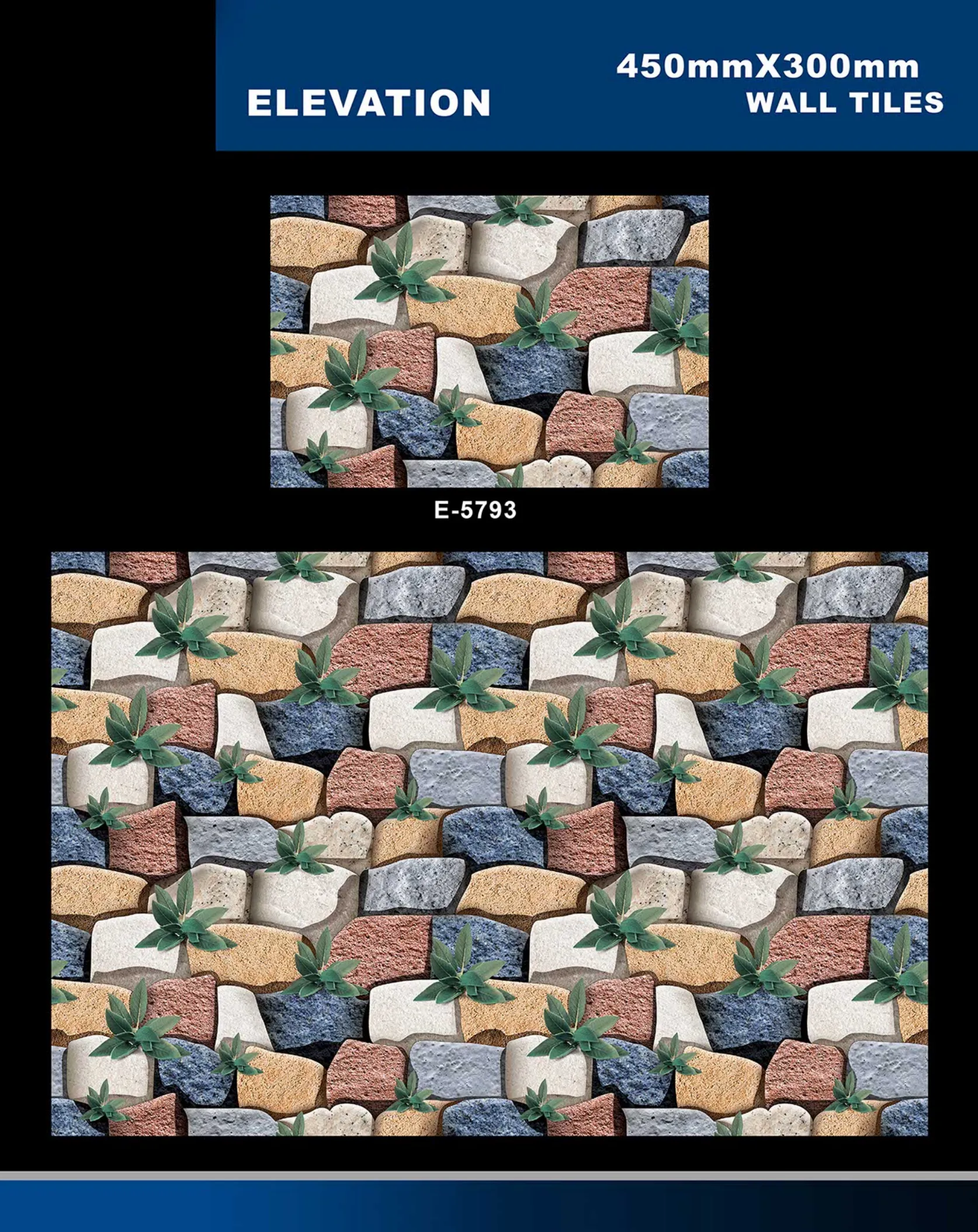 12 X 18 Elevation E 5632 To E 5855 - Design 49 - 300x450mm Elevation