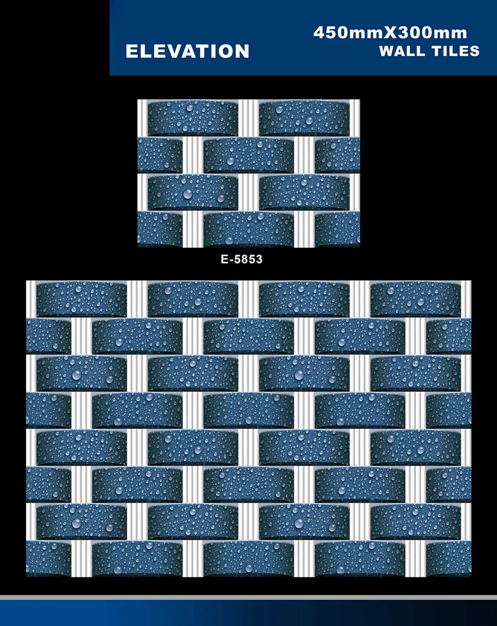12 X 18 Elevation E 5632 To E 5855 - Design 63 - 300x450mm Elevation