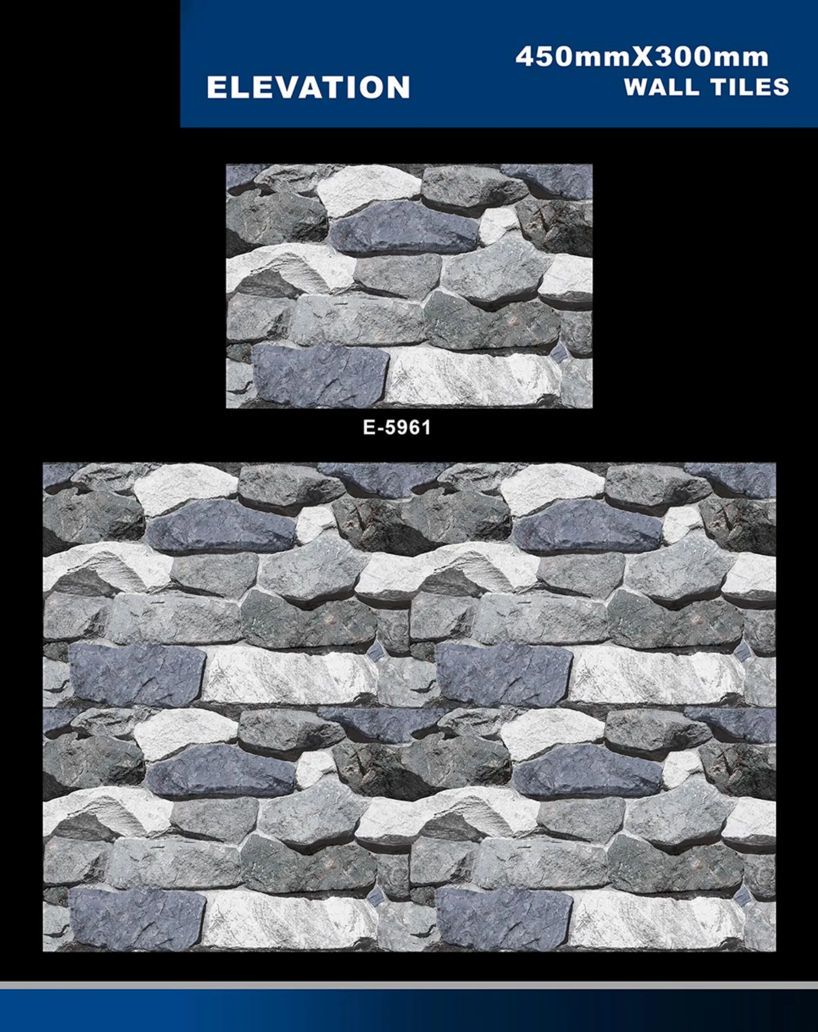 12 X 18 Elevation E 5856 To E 5995 - Design 38 - 300x450mm Elevation