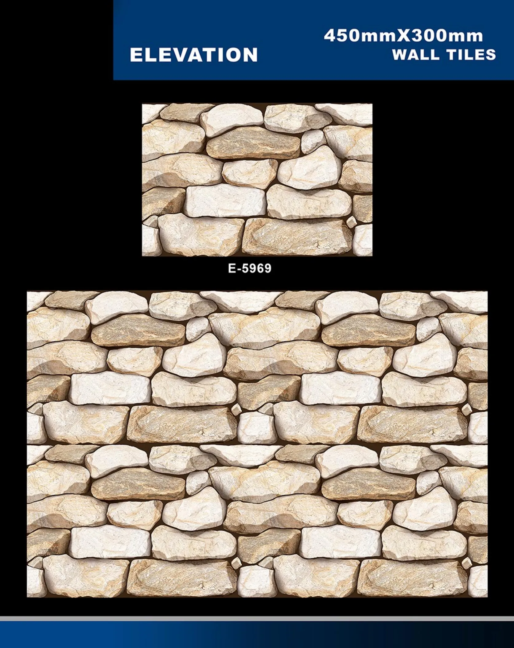 12 X 18 Elevation E 5856 To E 5995 - Design 46 - 300x450mm Elevation