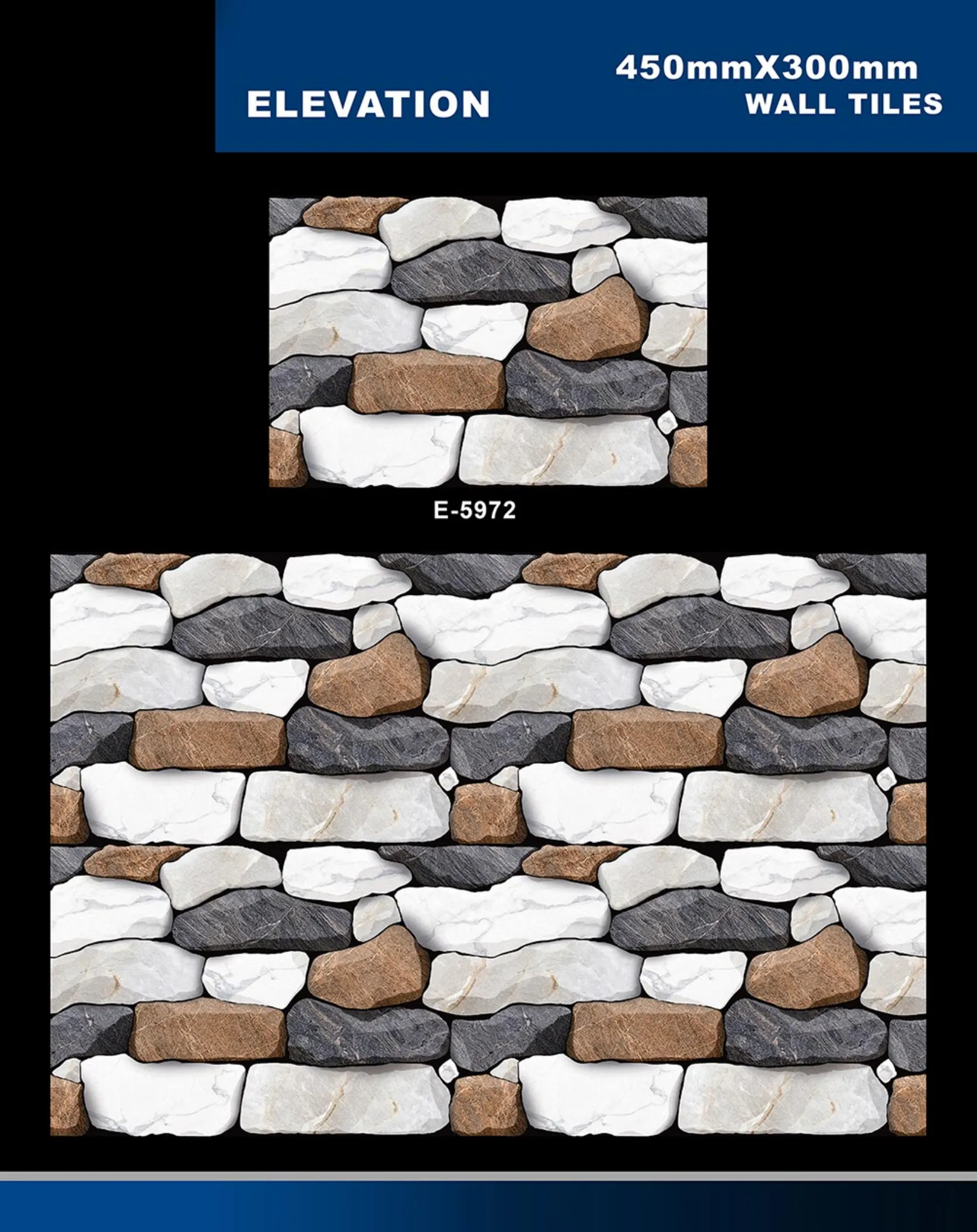 12 X 18 Elevation E 5856 To E 5995 - Design 49 - 300x450mm Elevation